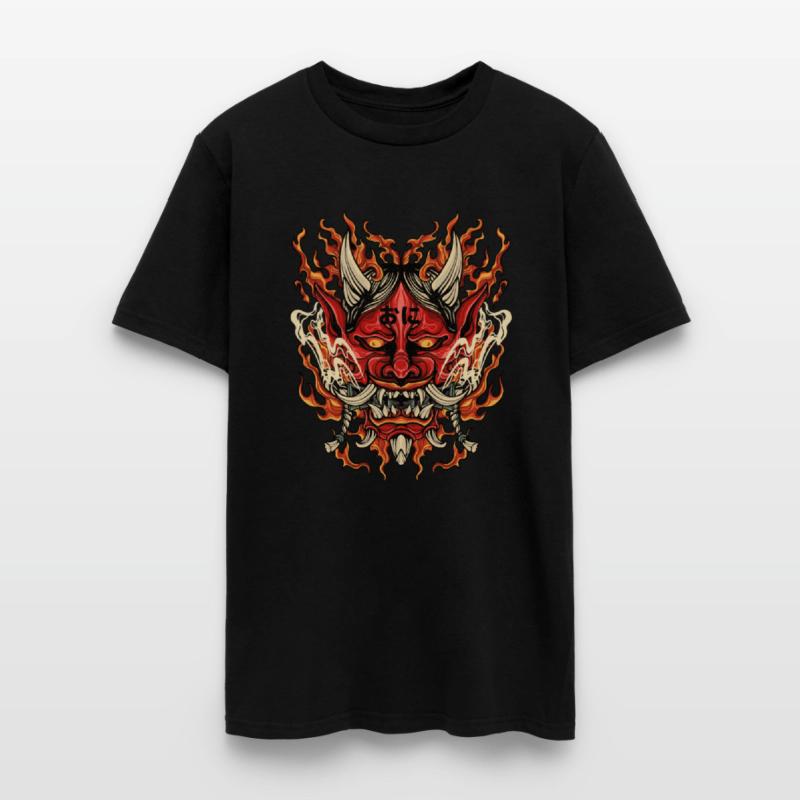 Vintage Japanese Red Hannya Demon Tattoo