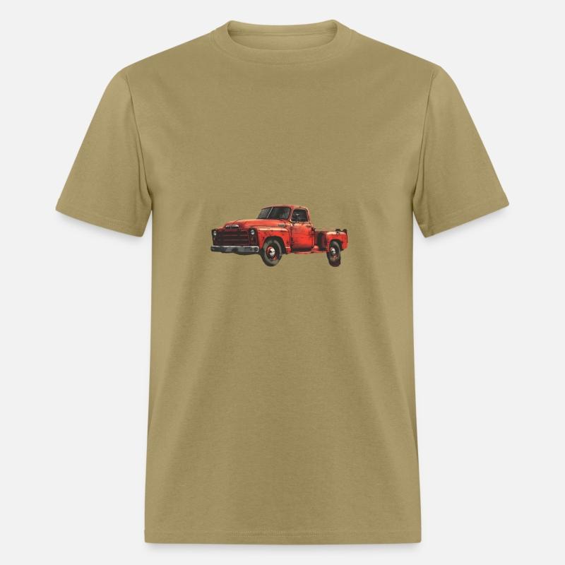 Vintage Pickup Truck Art on Black Background | Cla