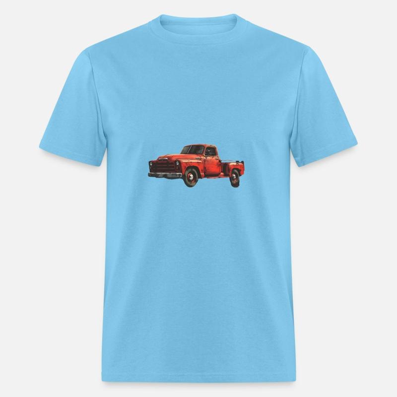 Vintage Pickup Truck Art on Black Background | Cla