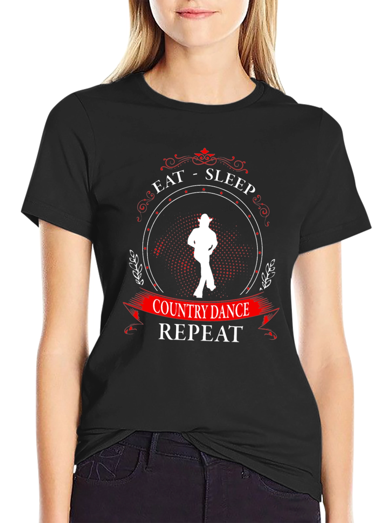 Eat Sleep Country Dance Repeat T-Shirt