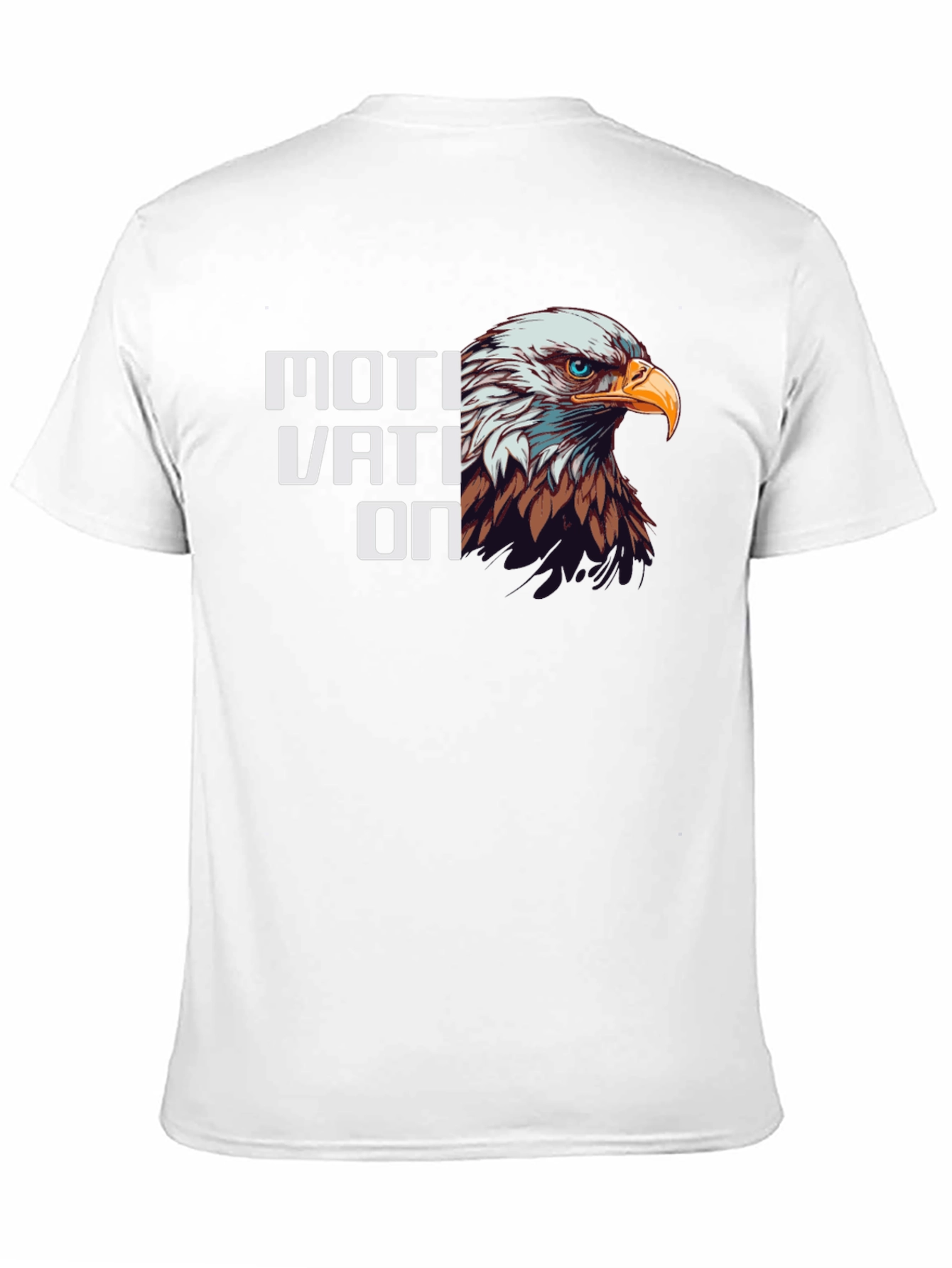 Motivation Eagle Graphic Tee - Black
