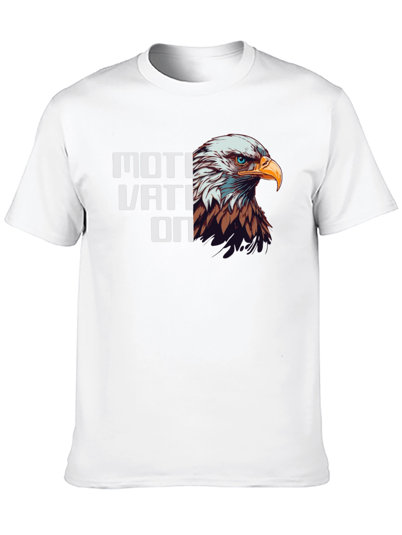 Motivation Eagle Graphic Tee - Black