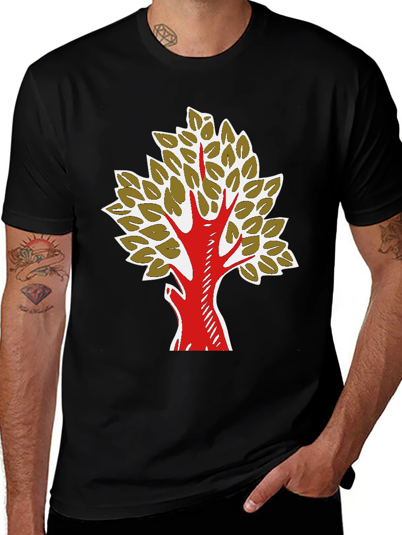 Tree Graphic T-Shirt - Nature Inspired Design
