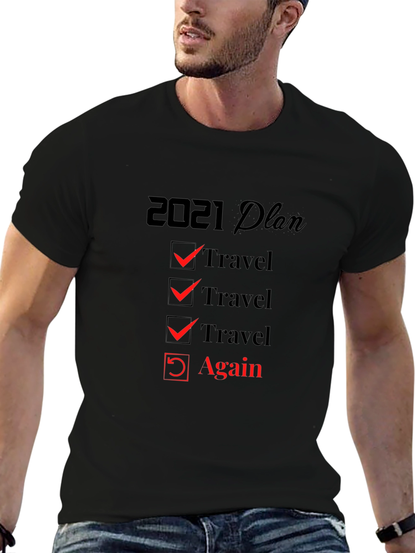 2021 Travel Plan T-Shirt - Travel Again!