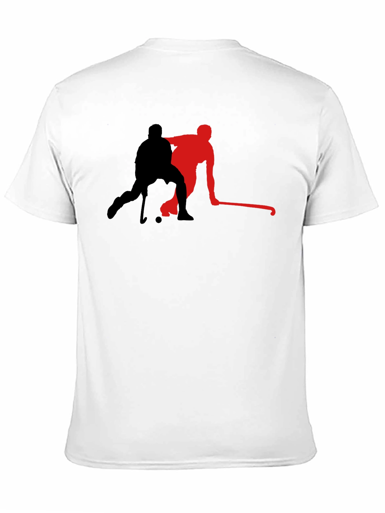 Hockey Player Graphic Tee - Black