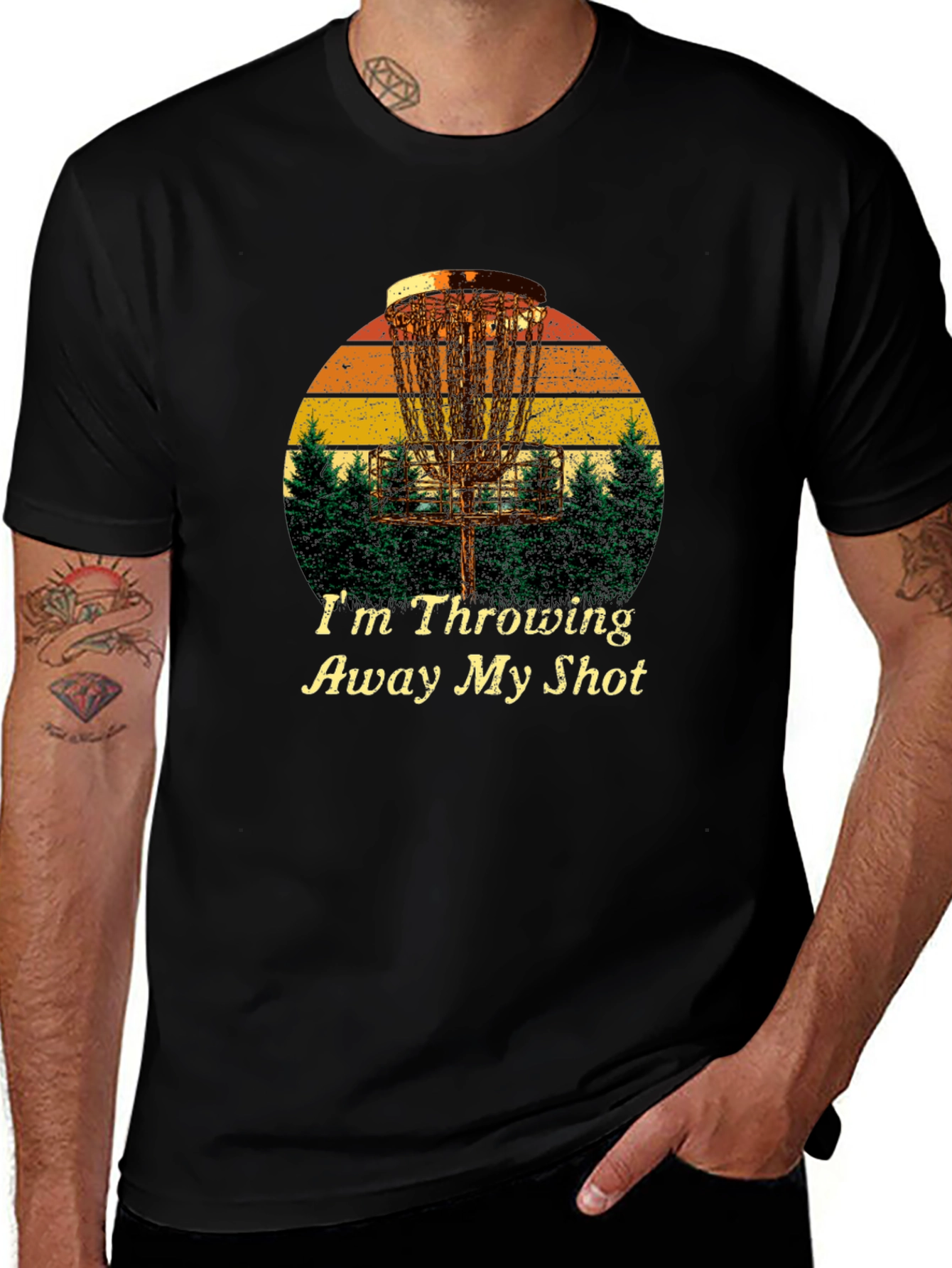 Disc Golf T-Shirt: Im Throwing Away My Shot