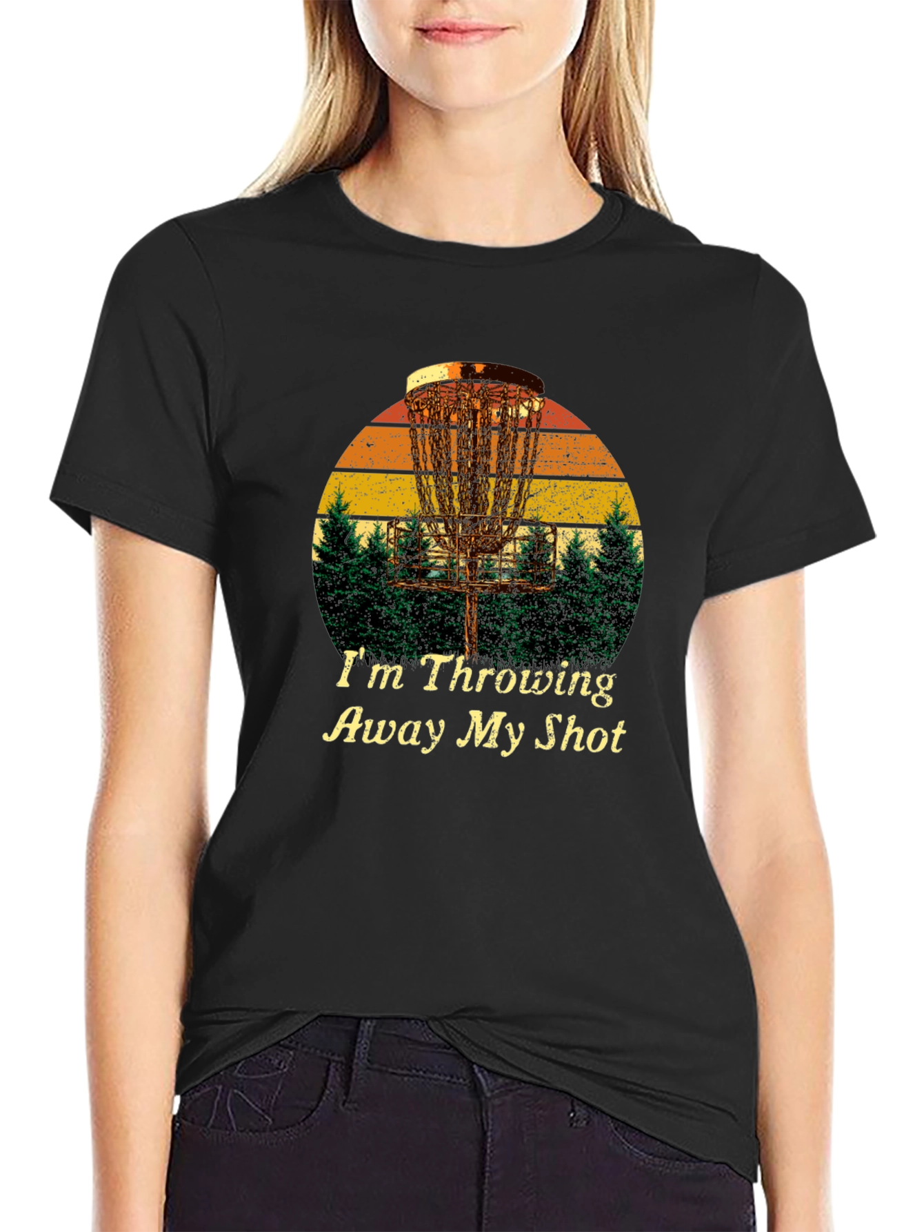 Disc Golf T-Shirt: Im Throwing Away My Shot