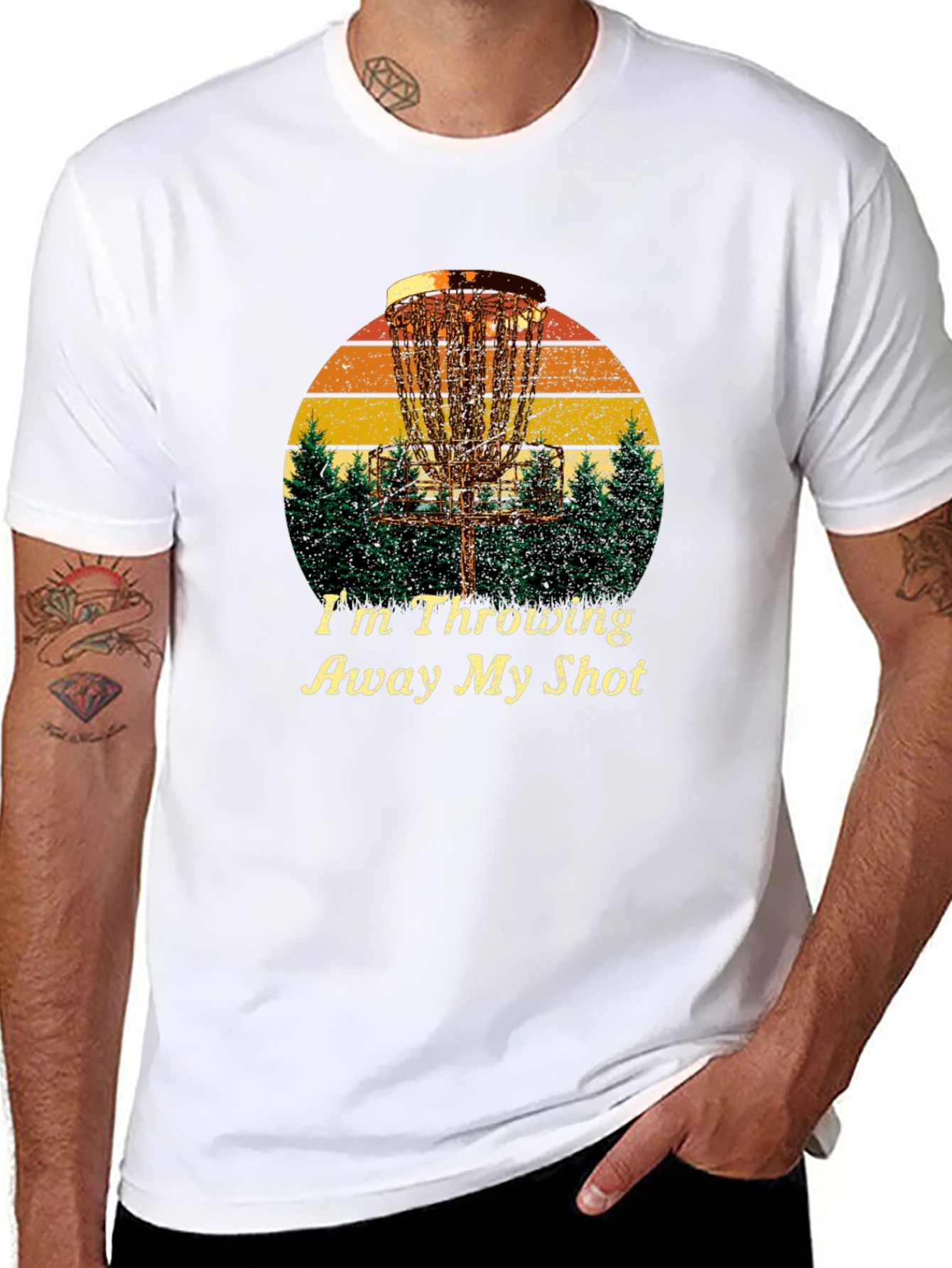 Disc Golf T-Shirt: Im Throwing Away My Shot
