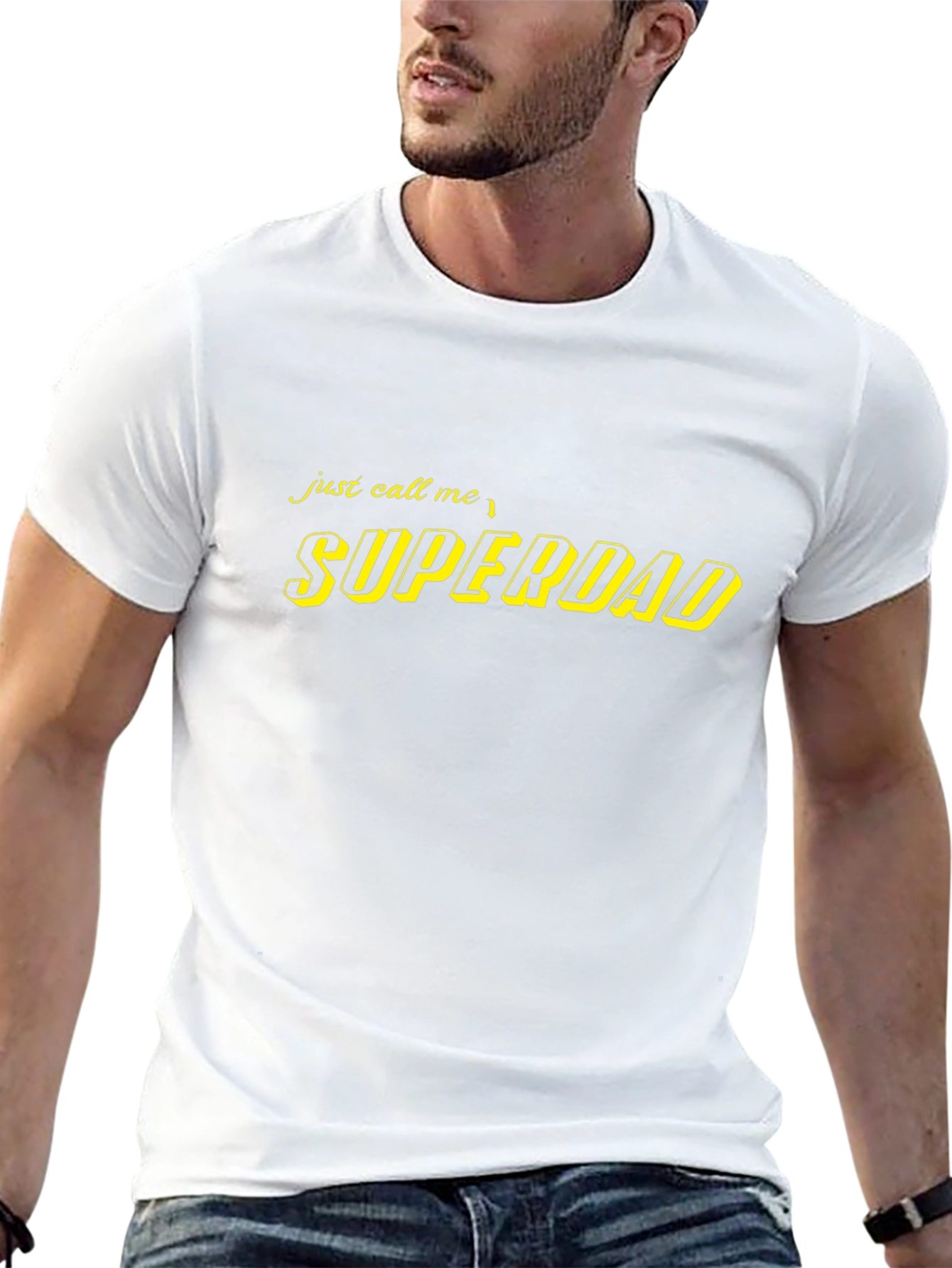 Superdad Black T-Shirt - Perfect for Fathers Day