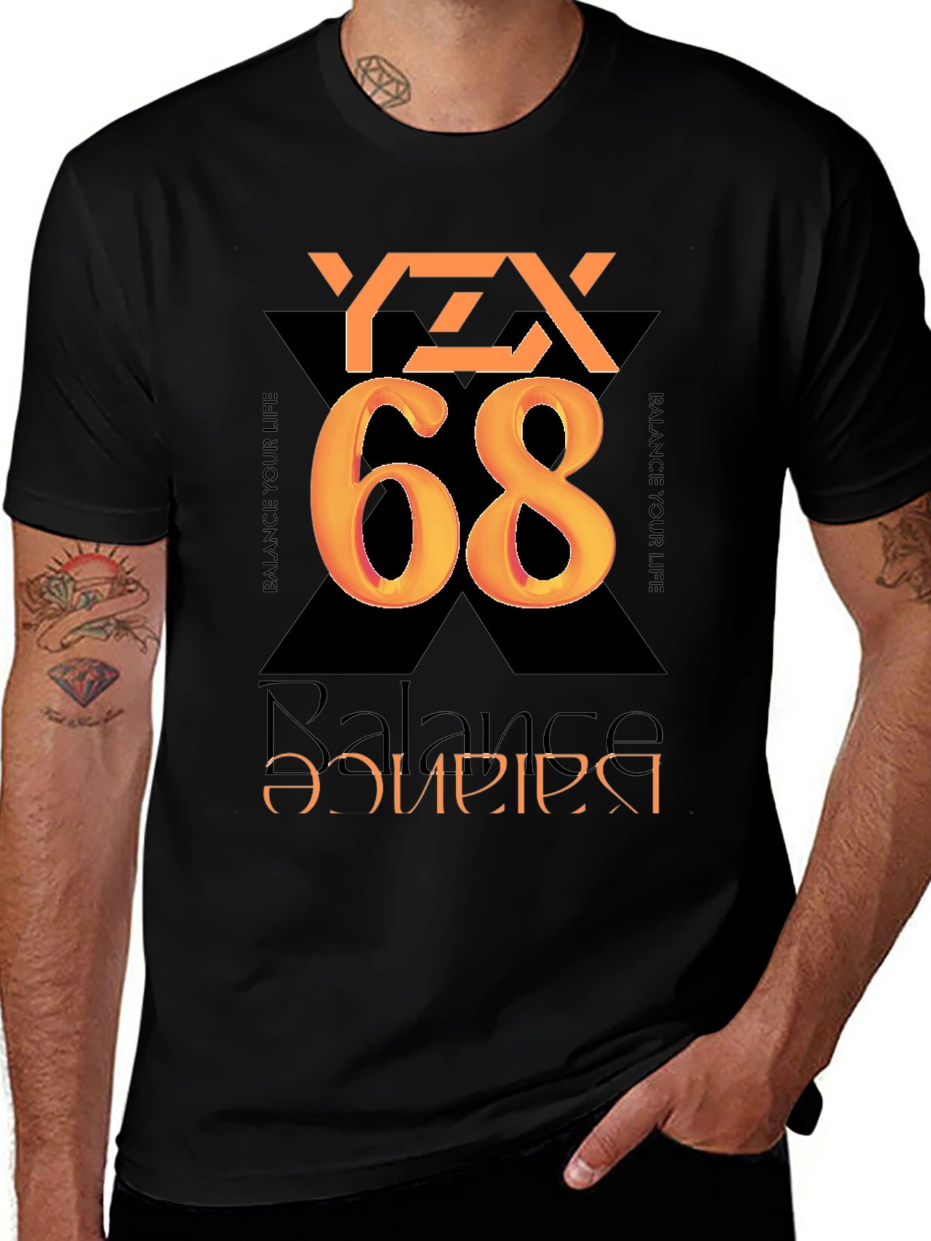 YEX 68 Balance Your Life Graphic Tee