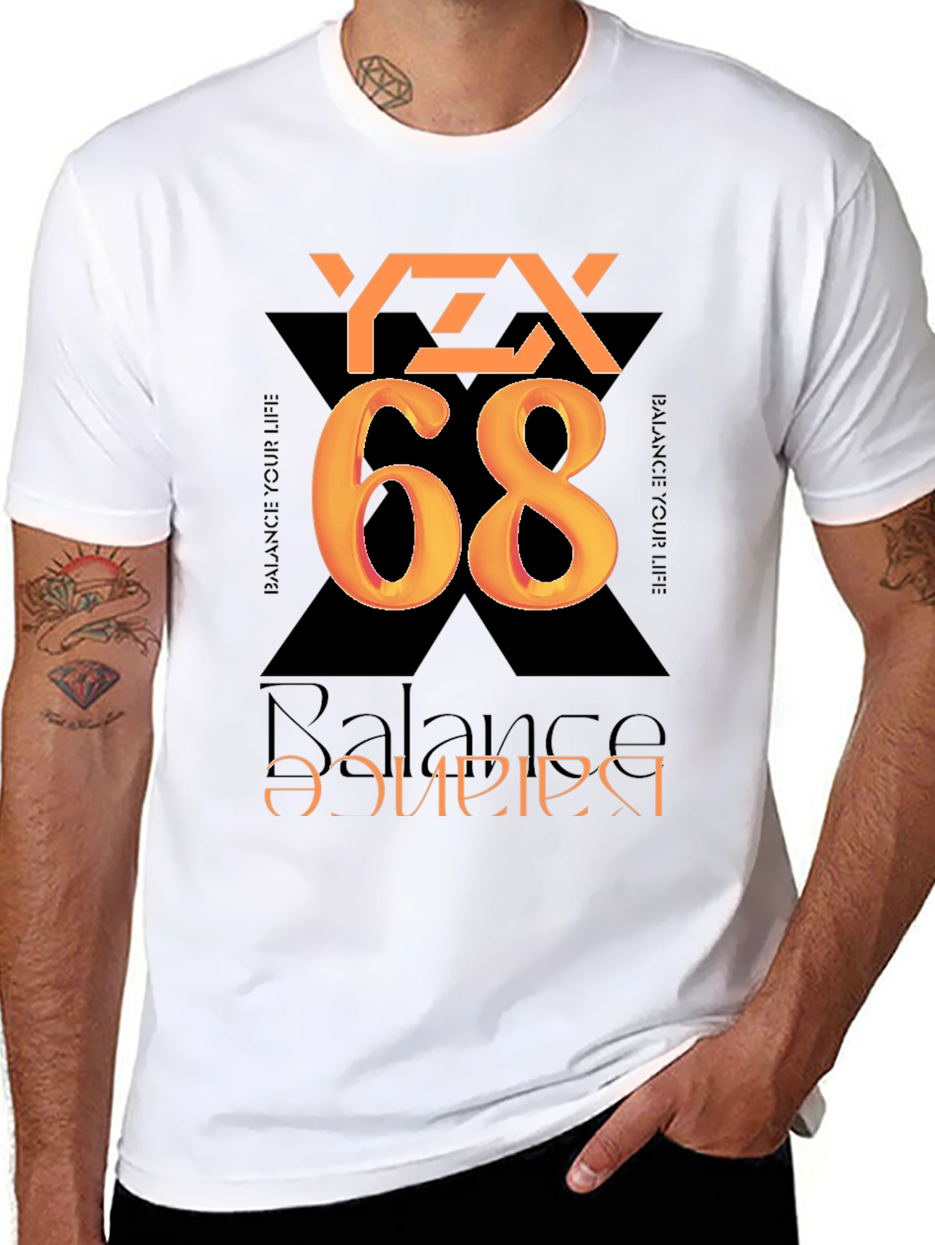 YEX 68 Balance Your Life Graphic Tee