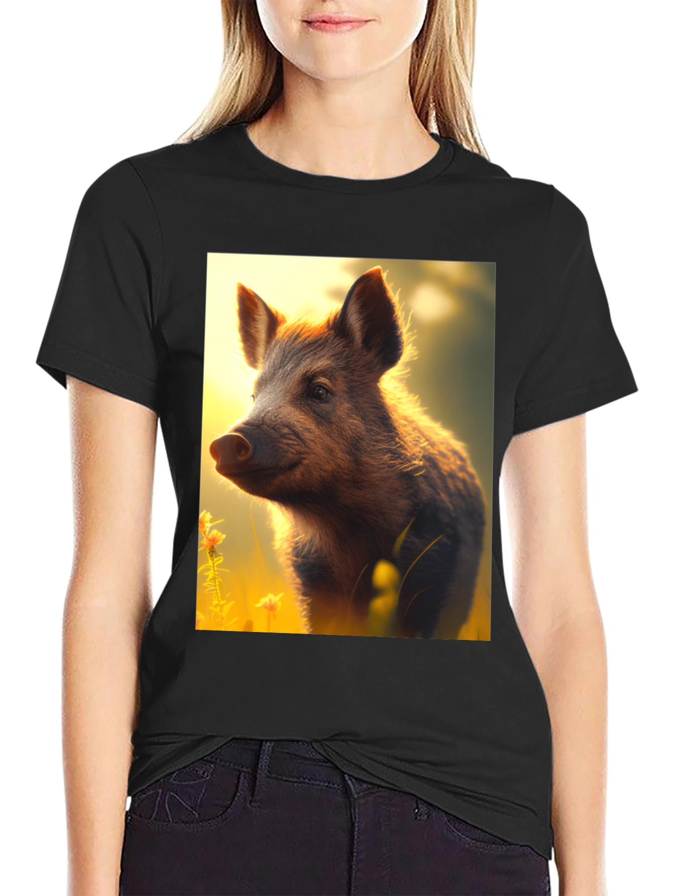 Boar Graphic T-Shirt - Nature Inspired Tee