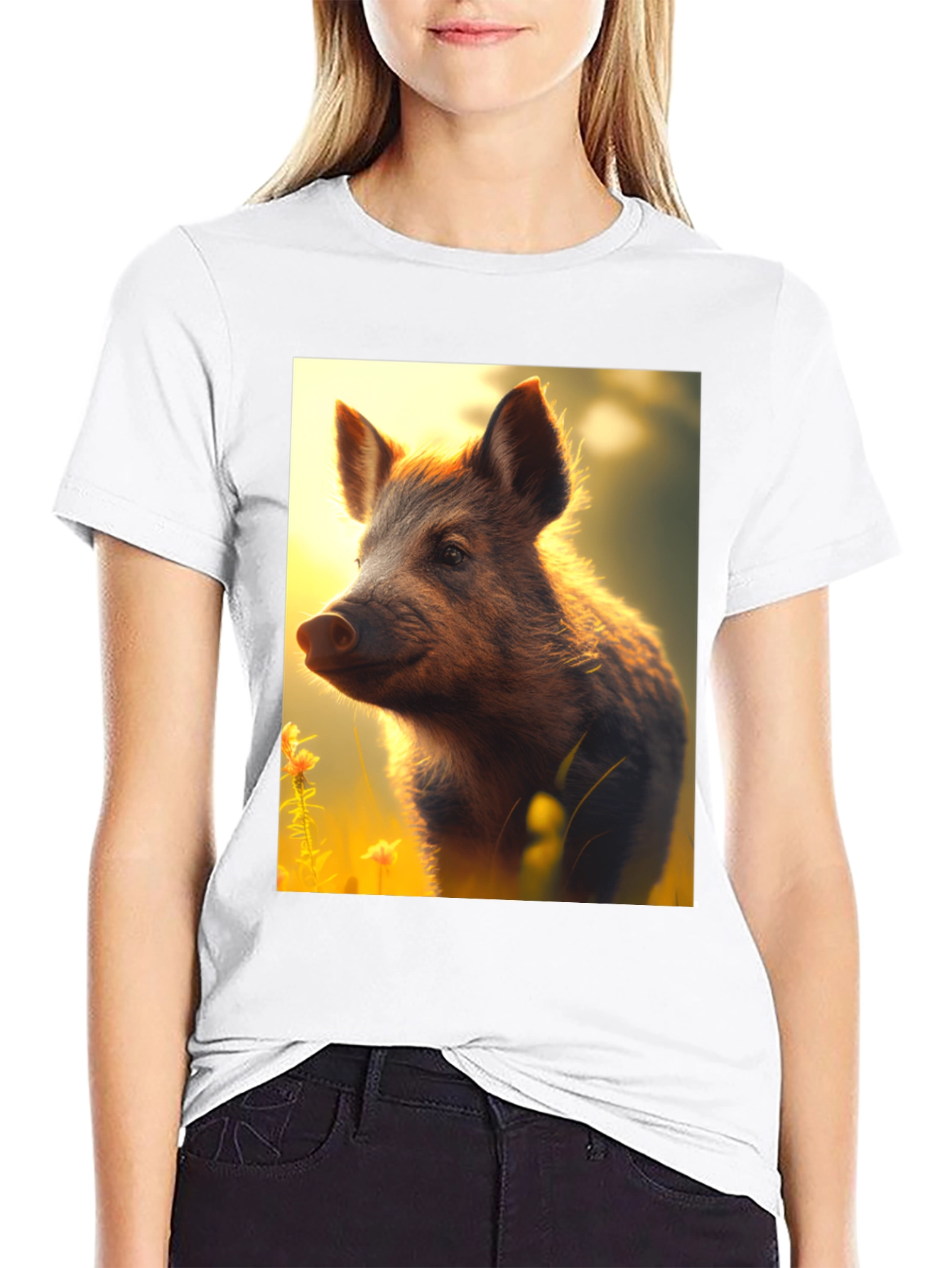 Boar Graphic T-Shirt - Nature Inspired Tee