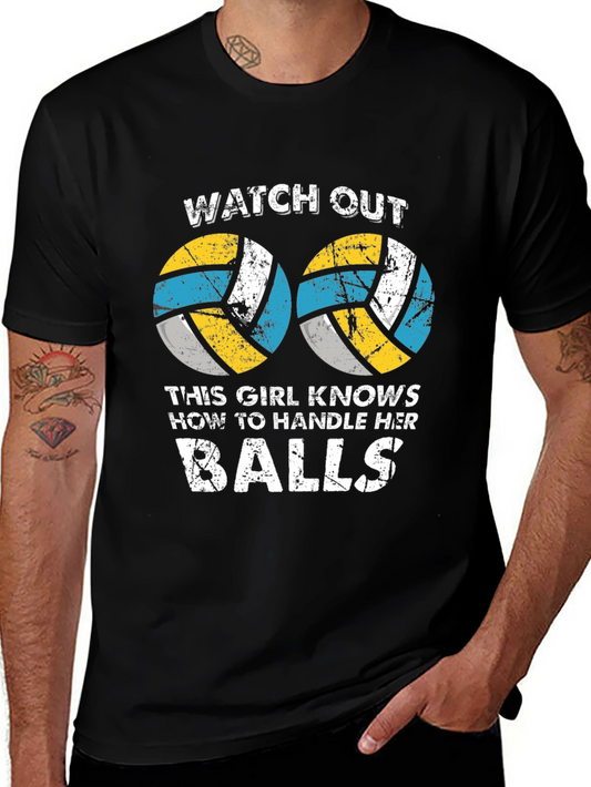 Funny Volleyball Graphic T-Shirt