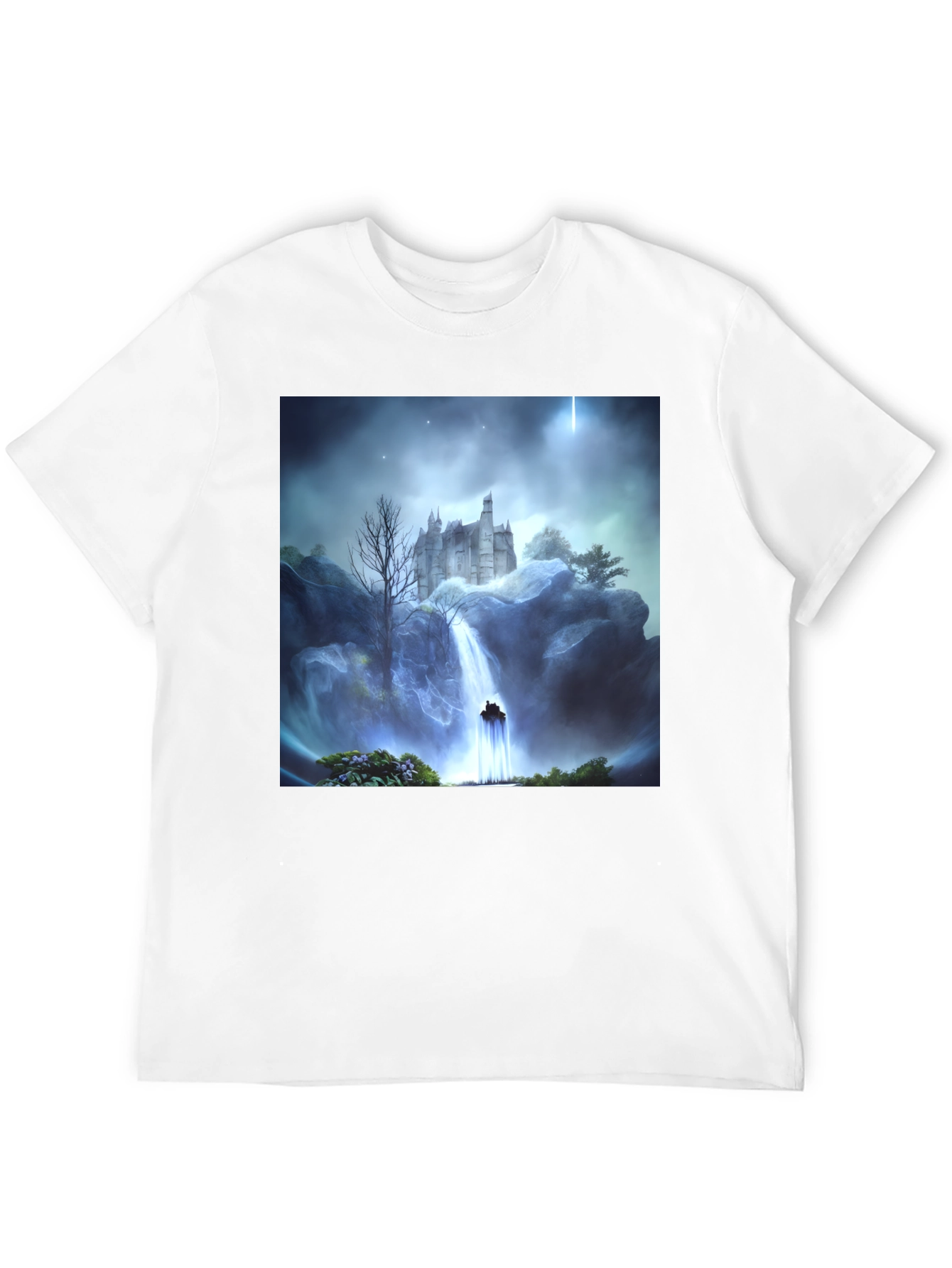 Castle Waterfall Graphic Tee