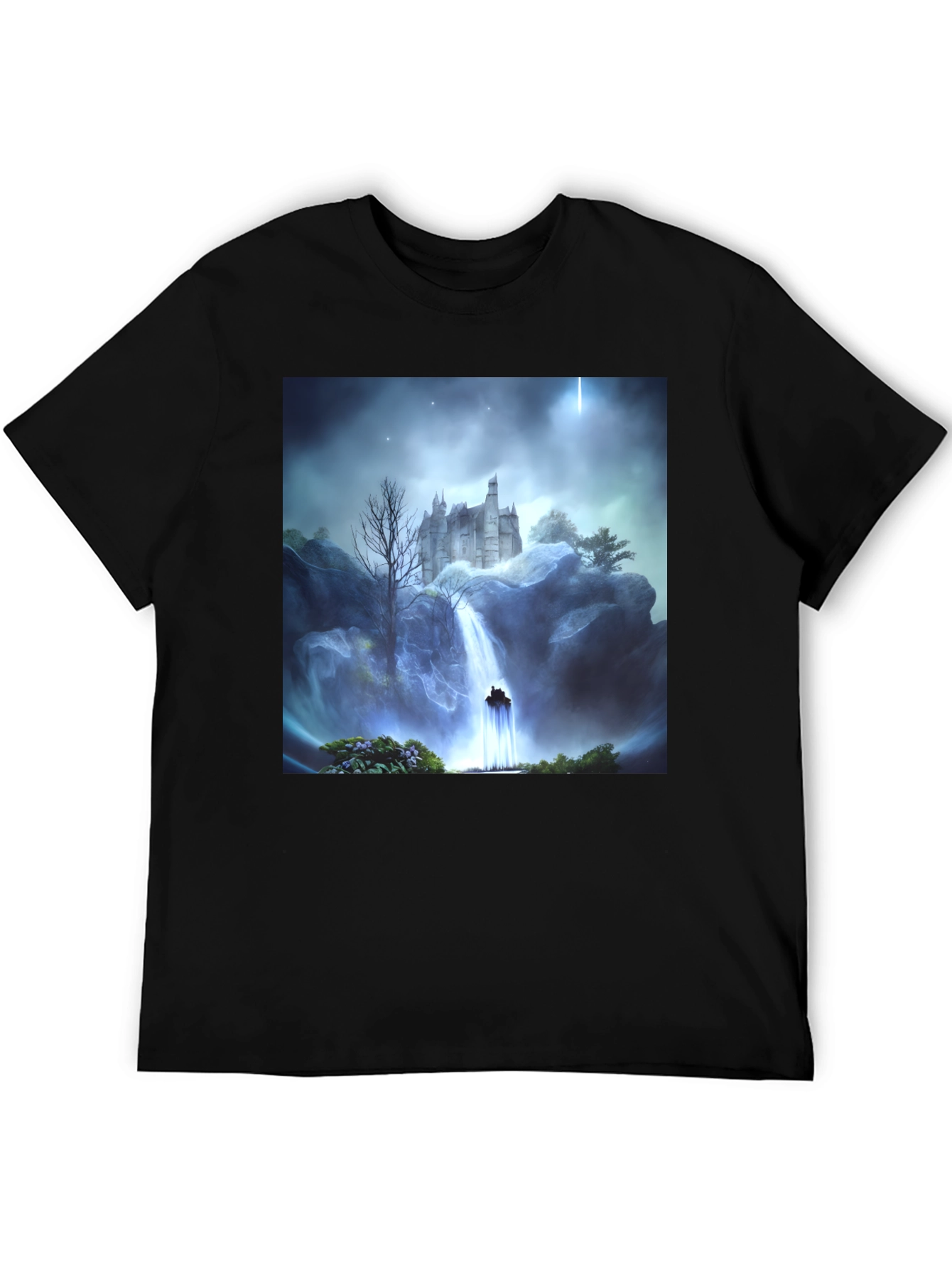 Castle Waterfall Graphic Tee