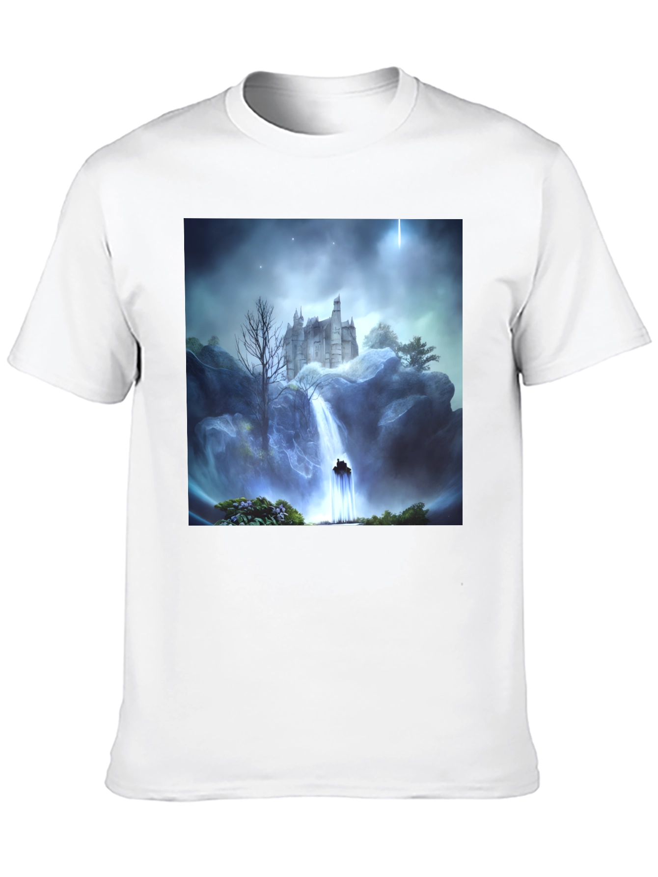 Castle Waterfall Graphic Tee