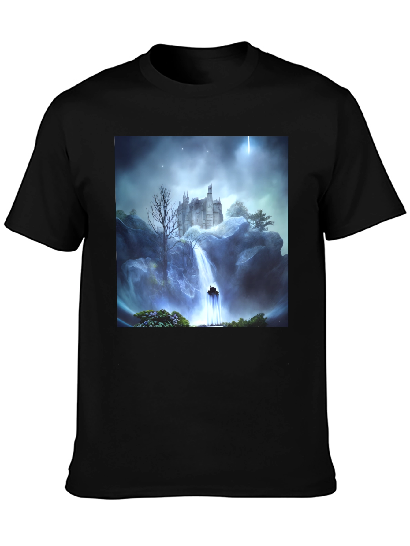 Castle Waterfall Graphic Tee