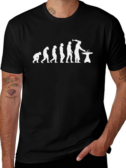 Blacksmith Evolution T-Shirt - Black Cotton Tee