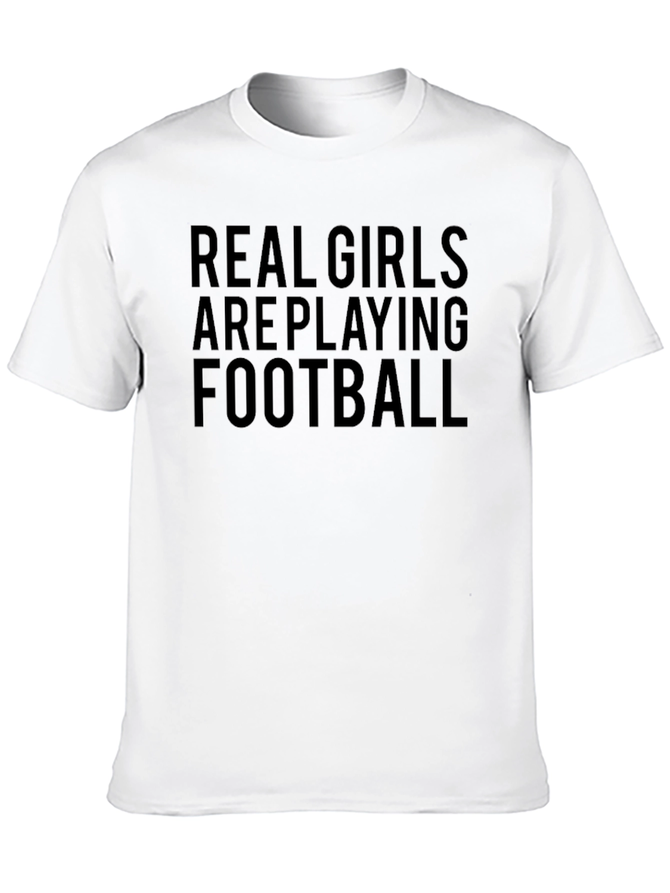 Real Girls Play Football Graphic Tee