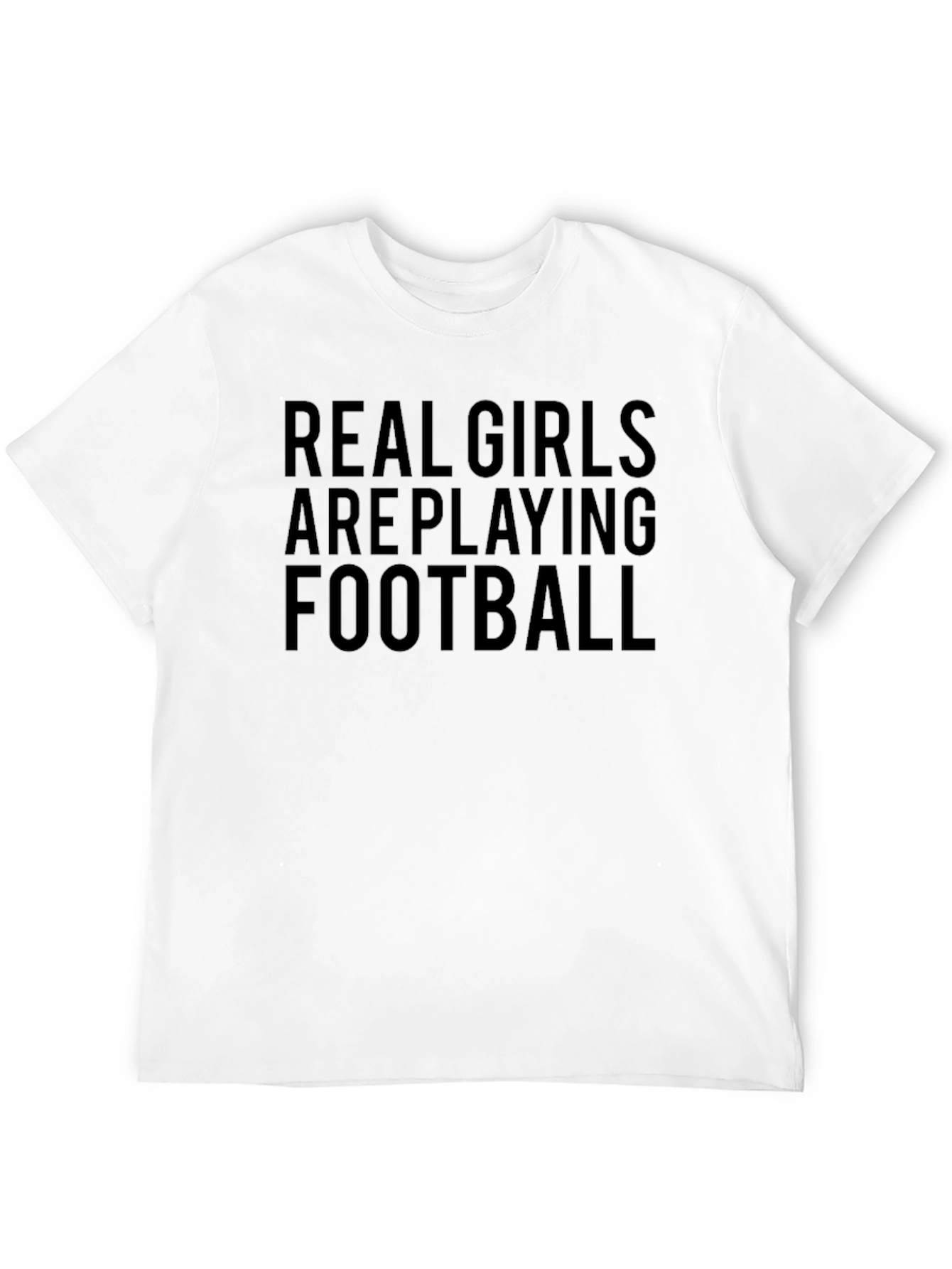 Real Girls Play Football Graphic Tee