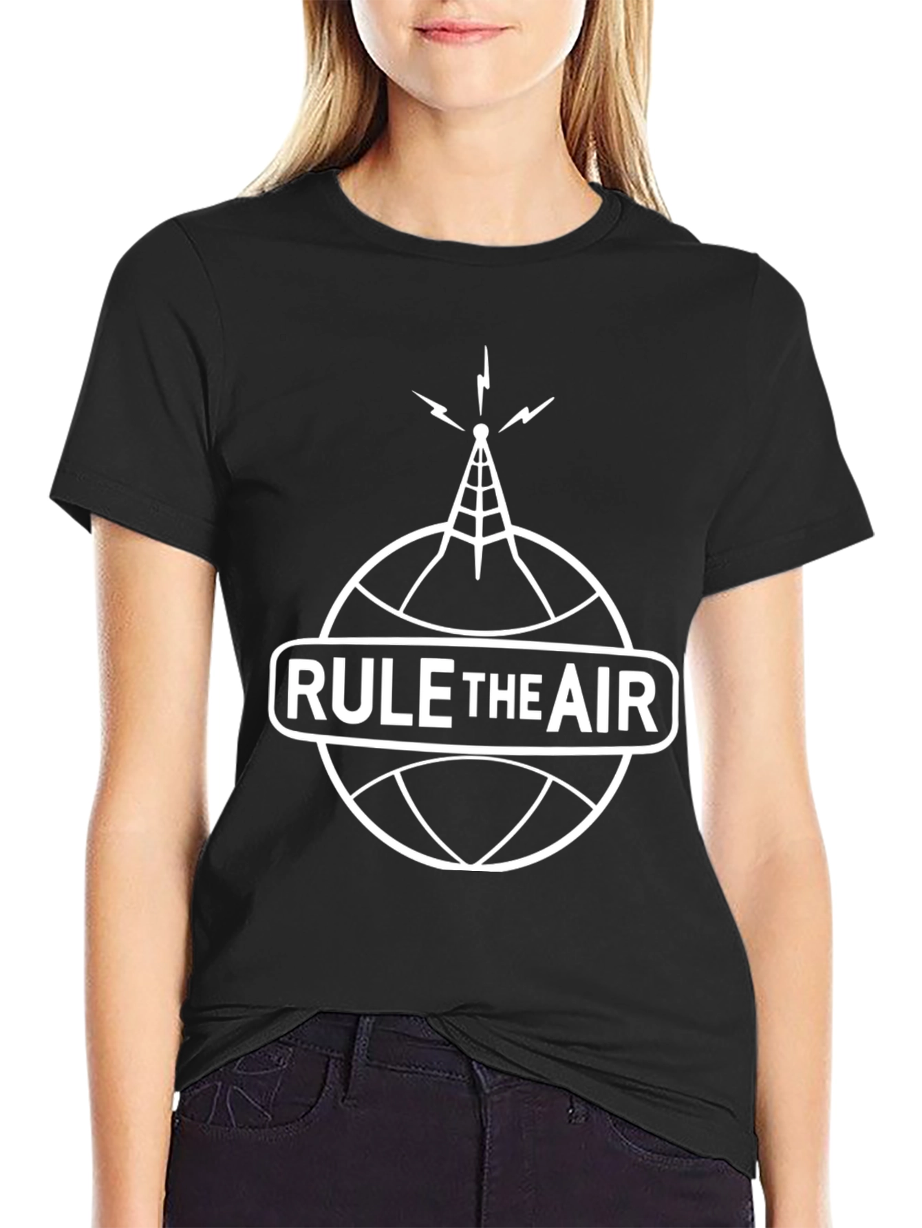 Rule the Air Graphic T-Shirt - Black Tee
