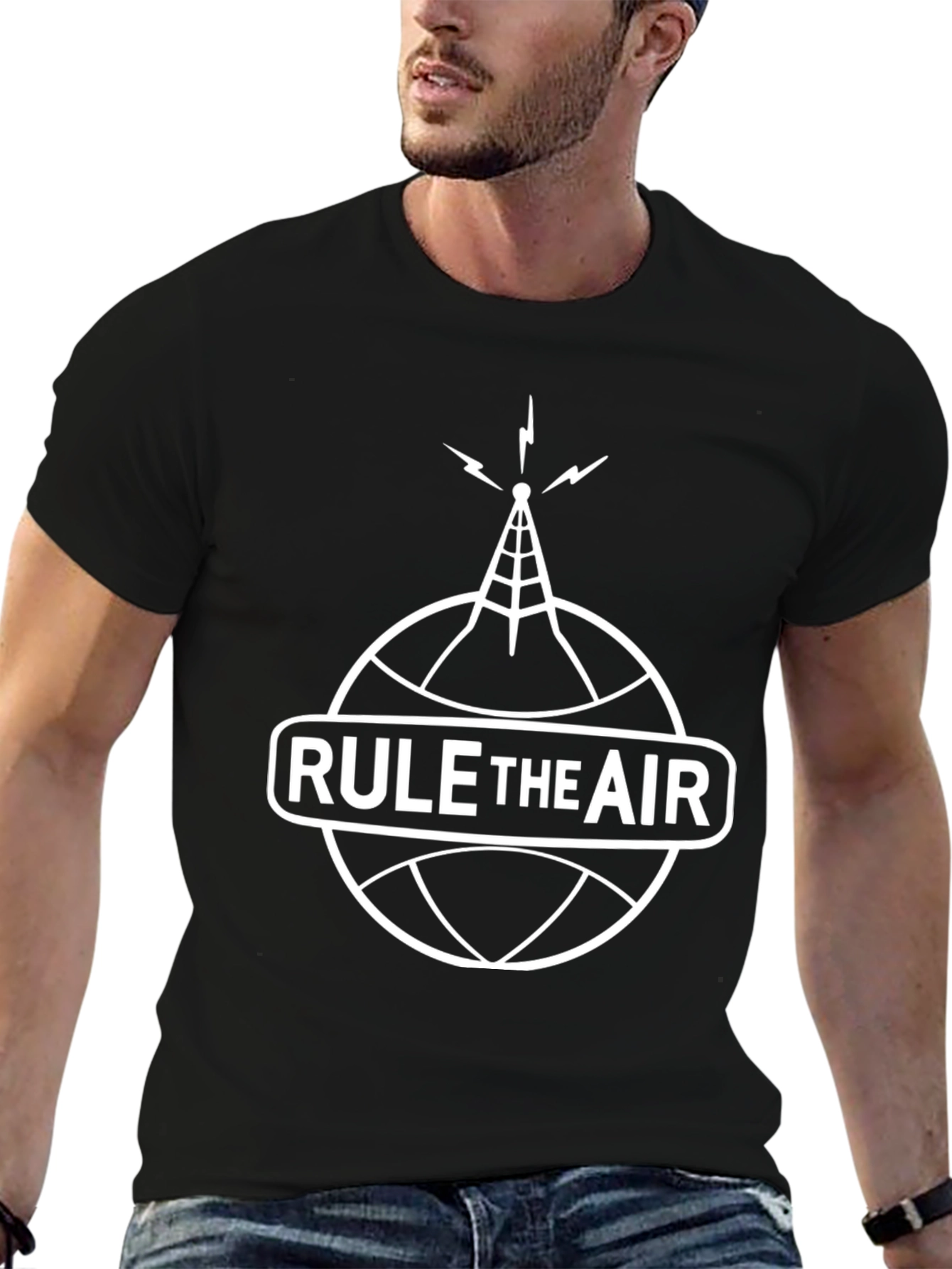 Rule the Air Graphic T-Shirt - Black Tee