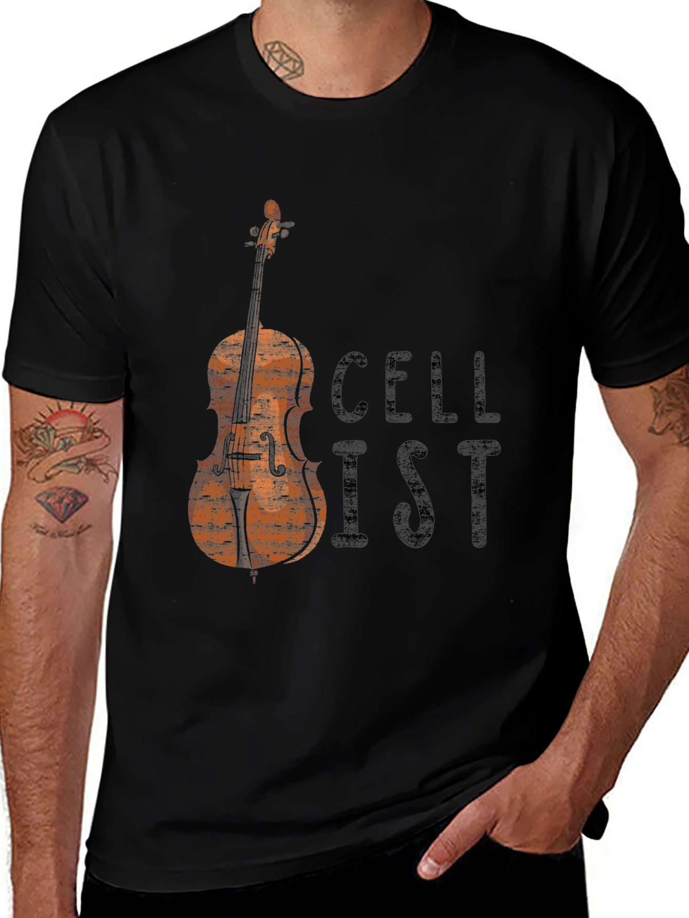 Cellist T-Shirt - Music Lover Apparel