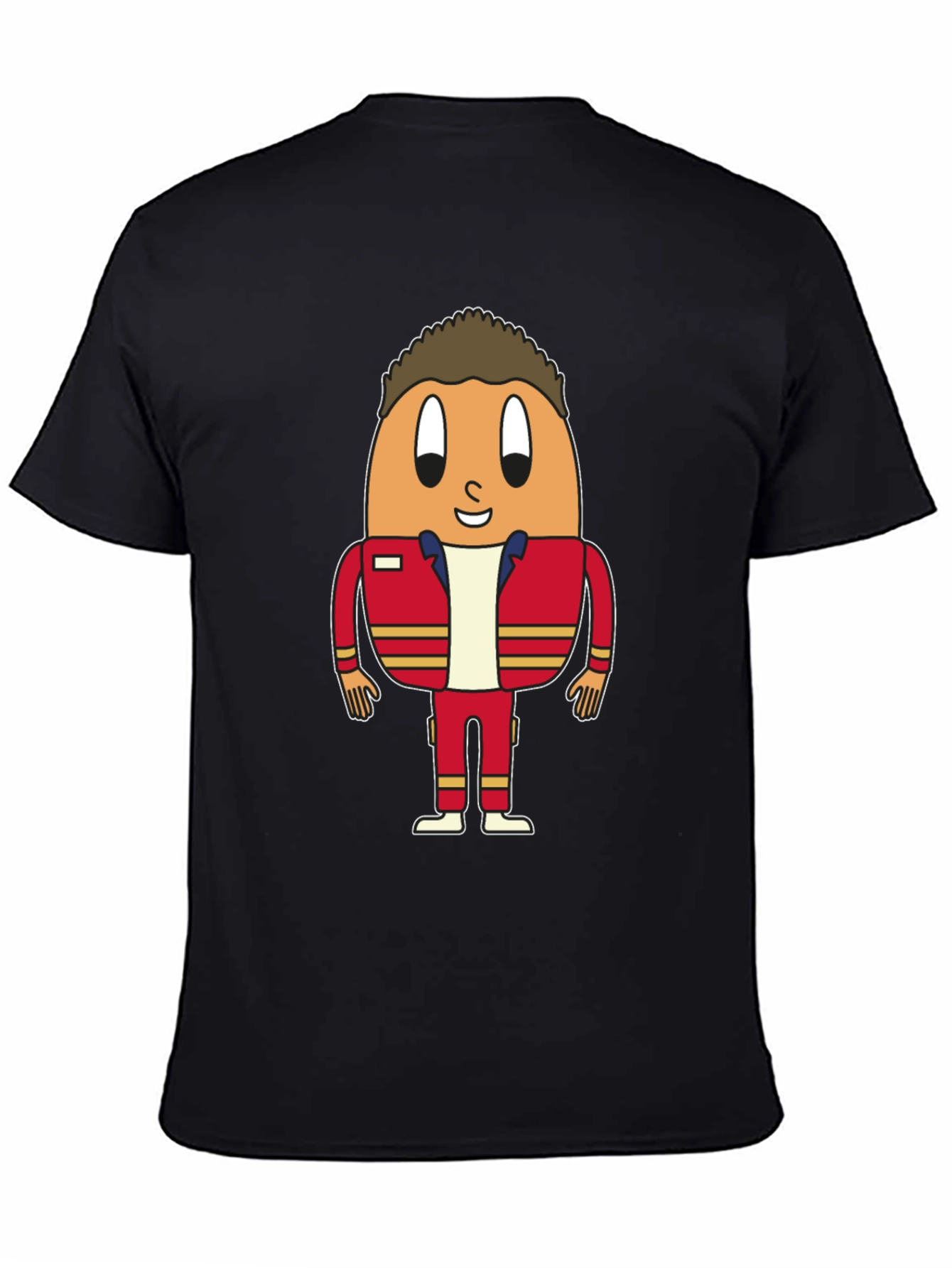 Egg Character Black T-Shirt