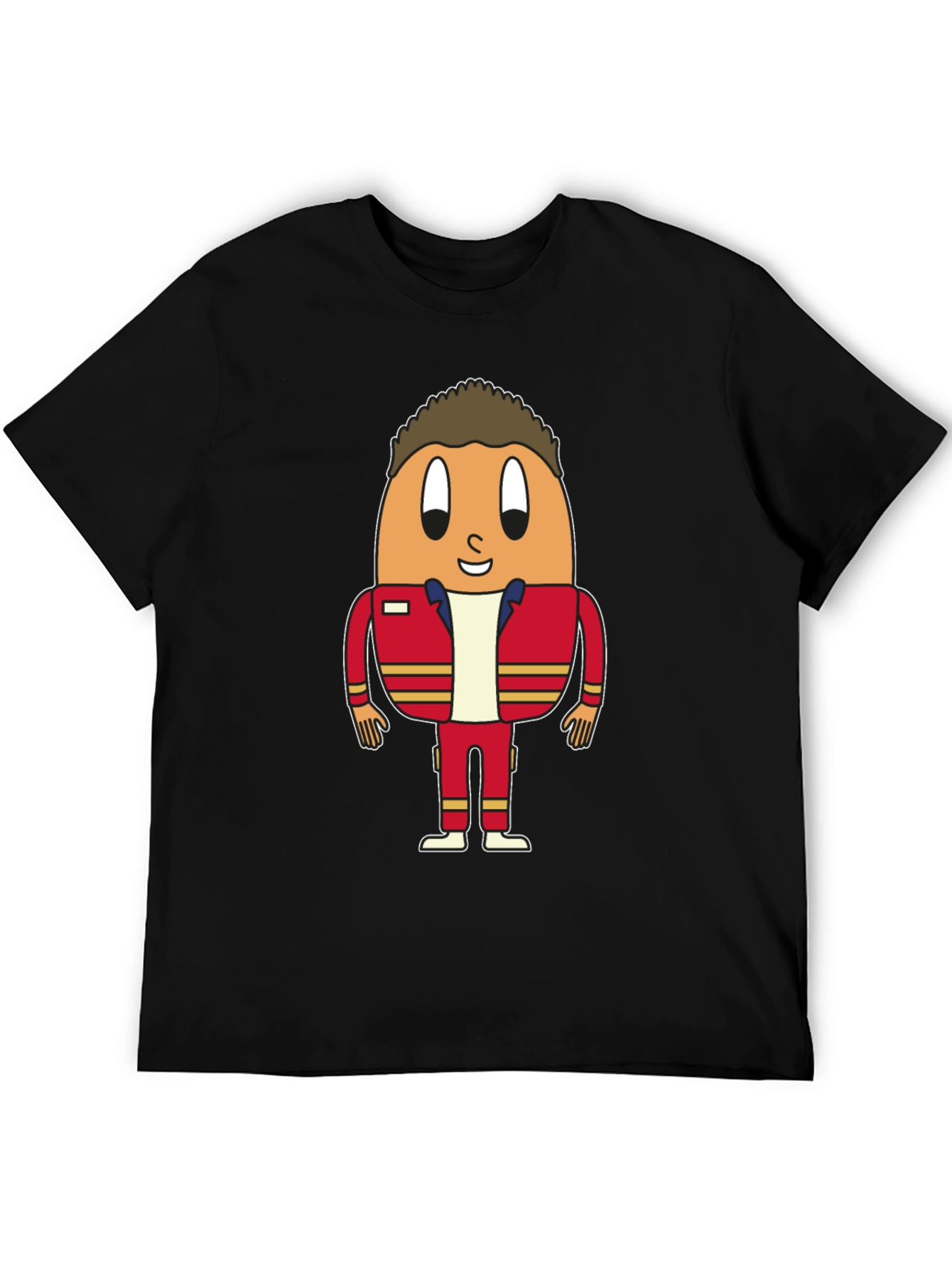 Egg Character Black T-Shirt