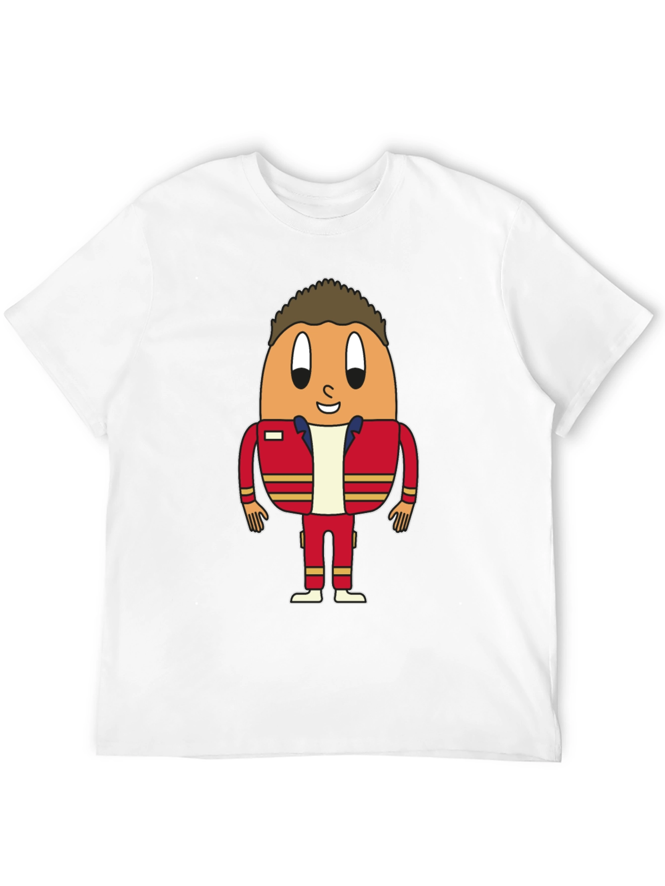 Egg Character Black T-Shirt