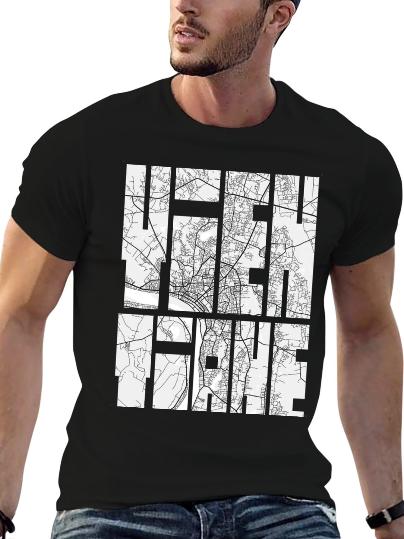 Helsingør Denmark Map T-Shirt