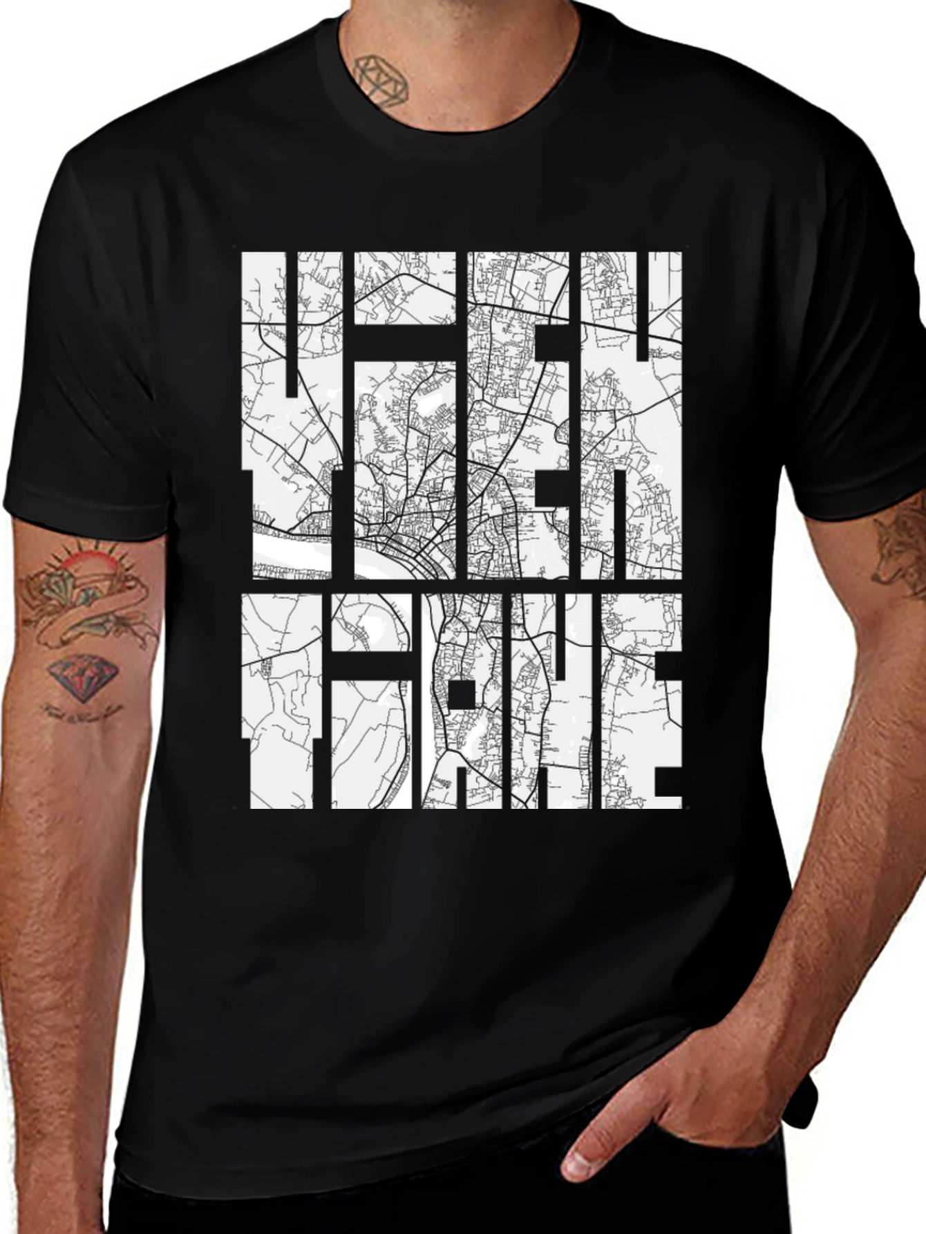 Helsingør Denmark Map T-Shirt