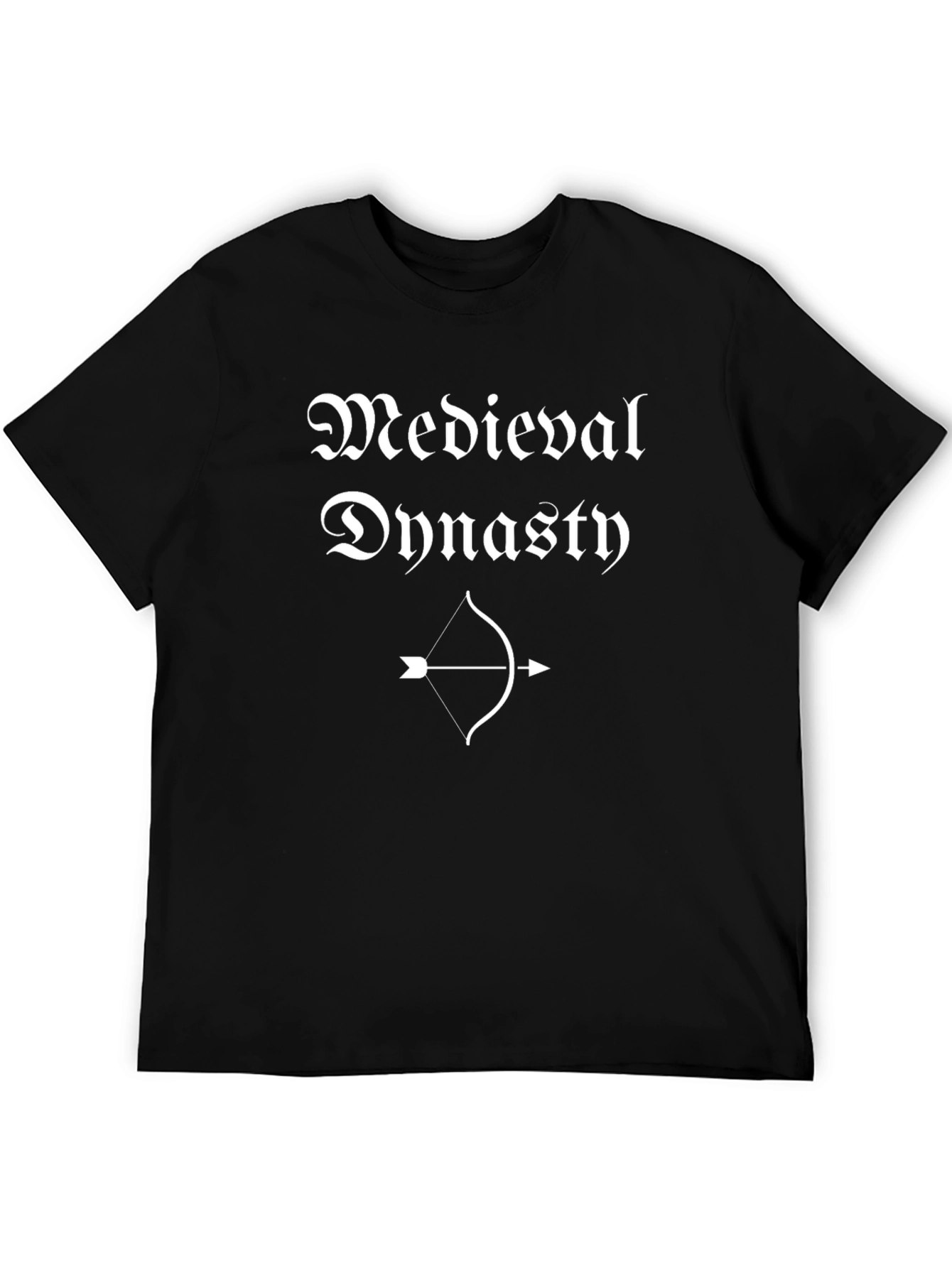 Medieval Dynasty Bow Arrow Black T-Shirt