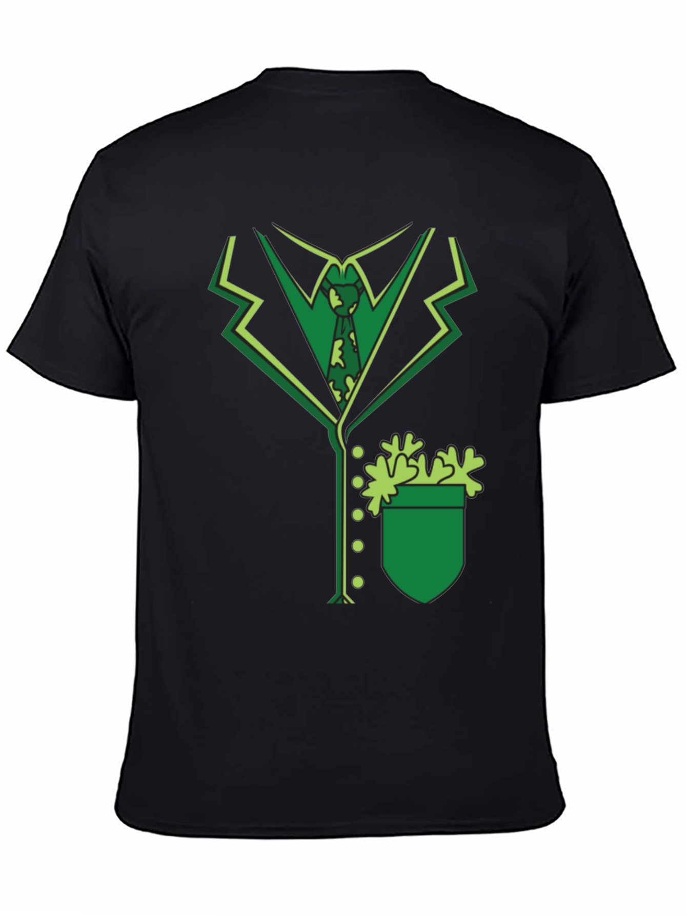 St. Patricks Day Suit T-Shirt - Green Shamrock Outfit