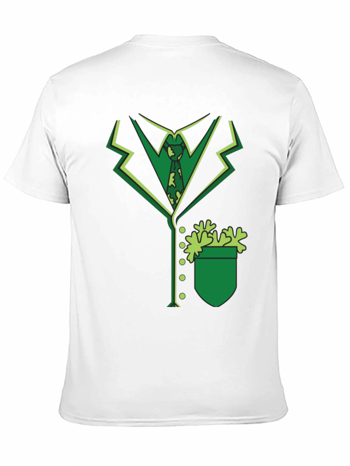 St. Patricks Day Suit T-Shirt - Green Shamrock Outfit