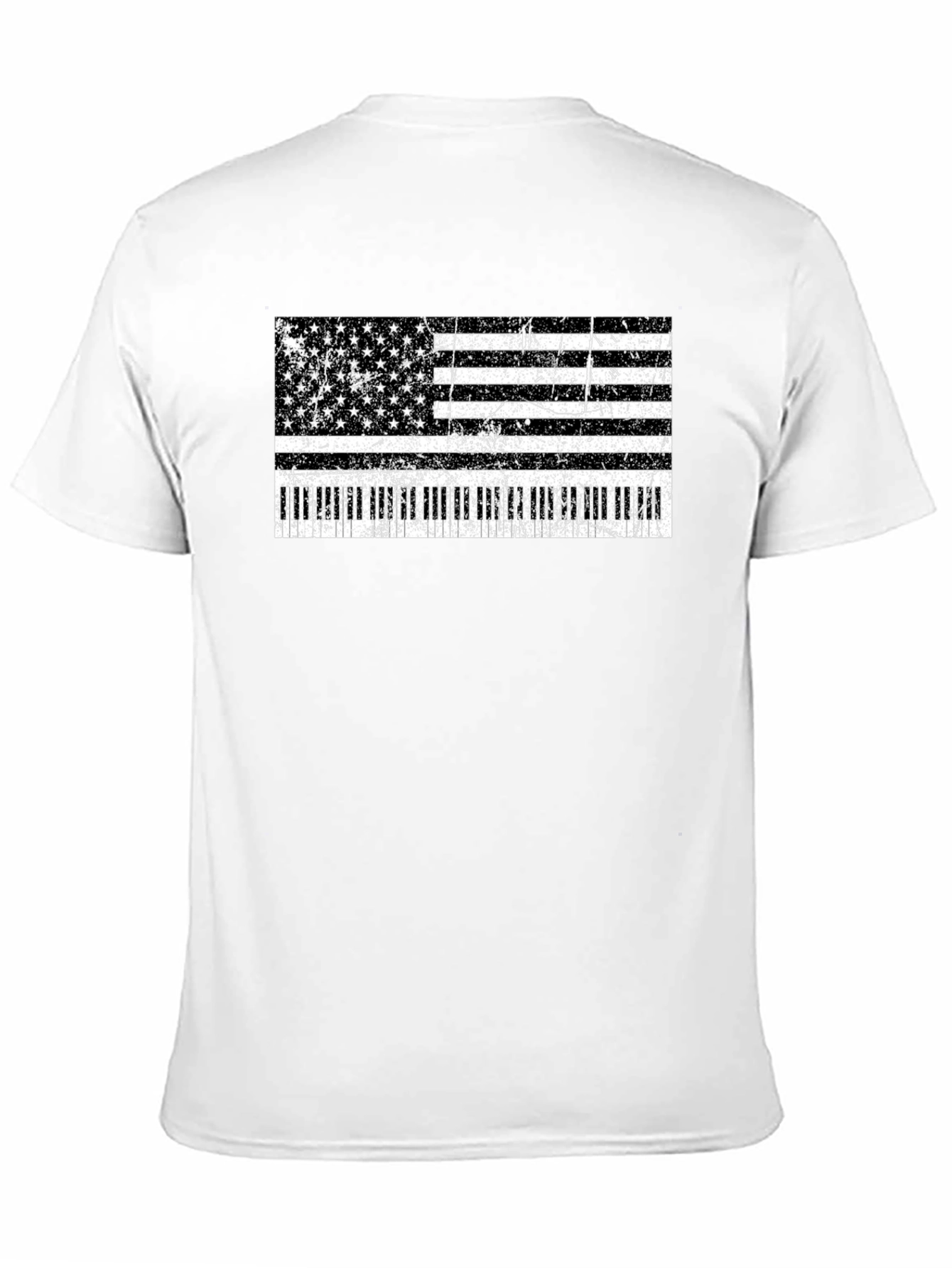 American Flag Piano Keys T-Shirt