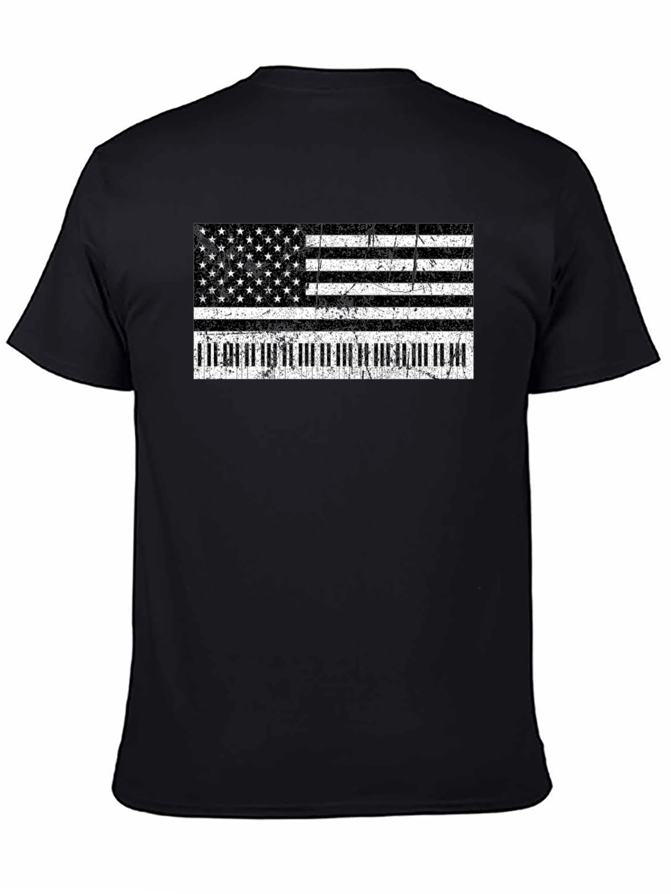 American Flag Piano Keys T-Shirt
