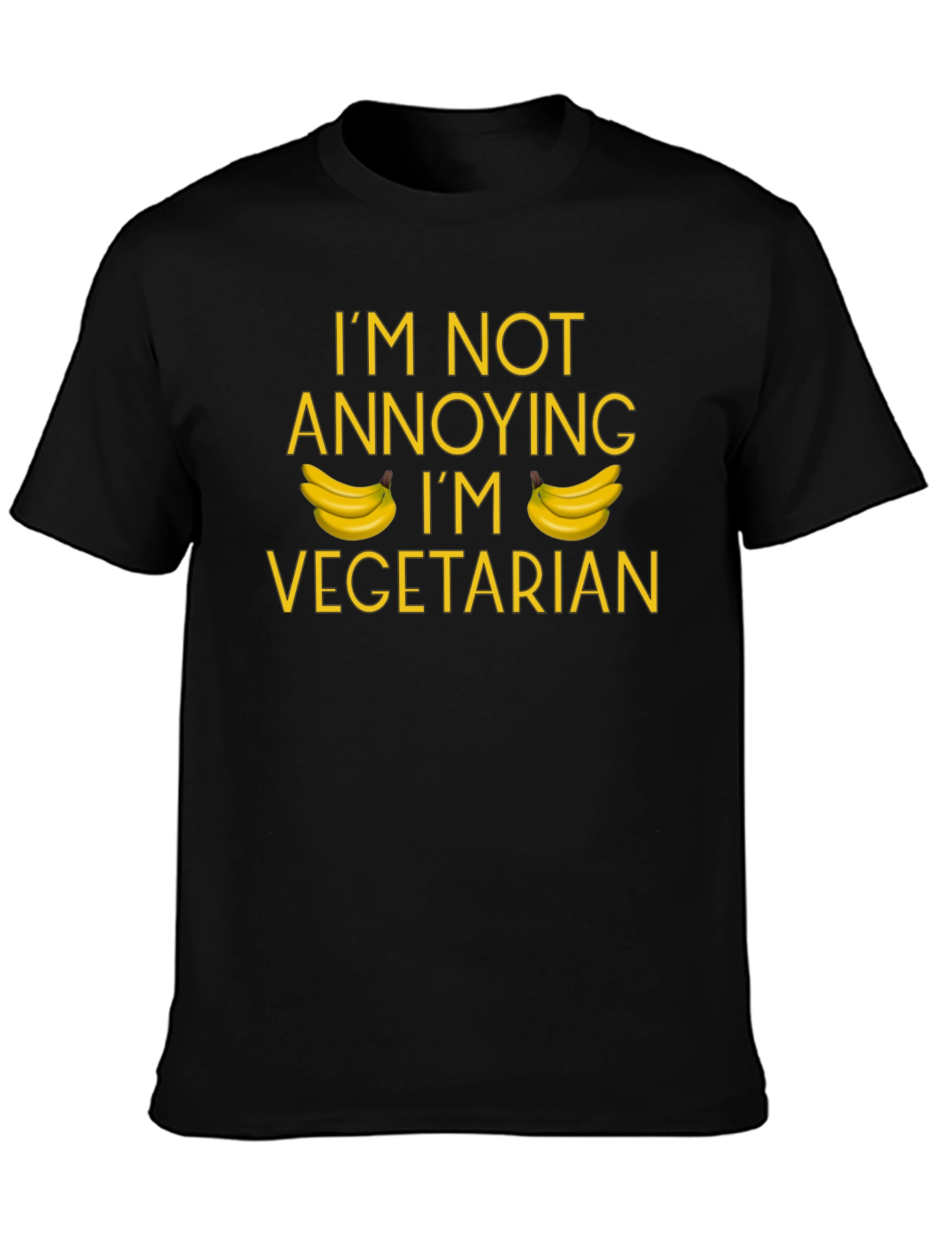 Vegetarian Banana T-Shirt: Not Annoying Just Veggie!