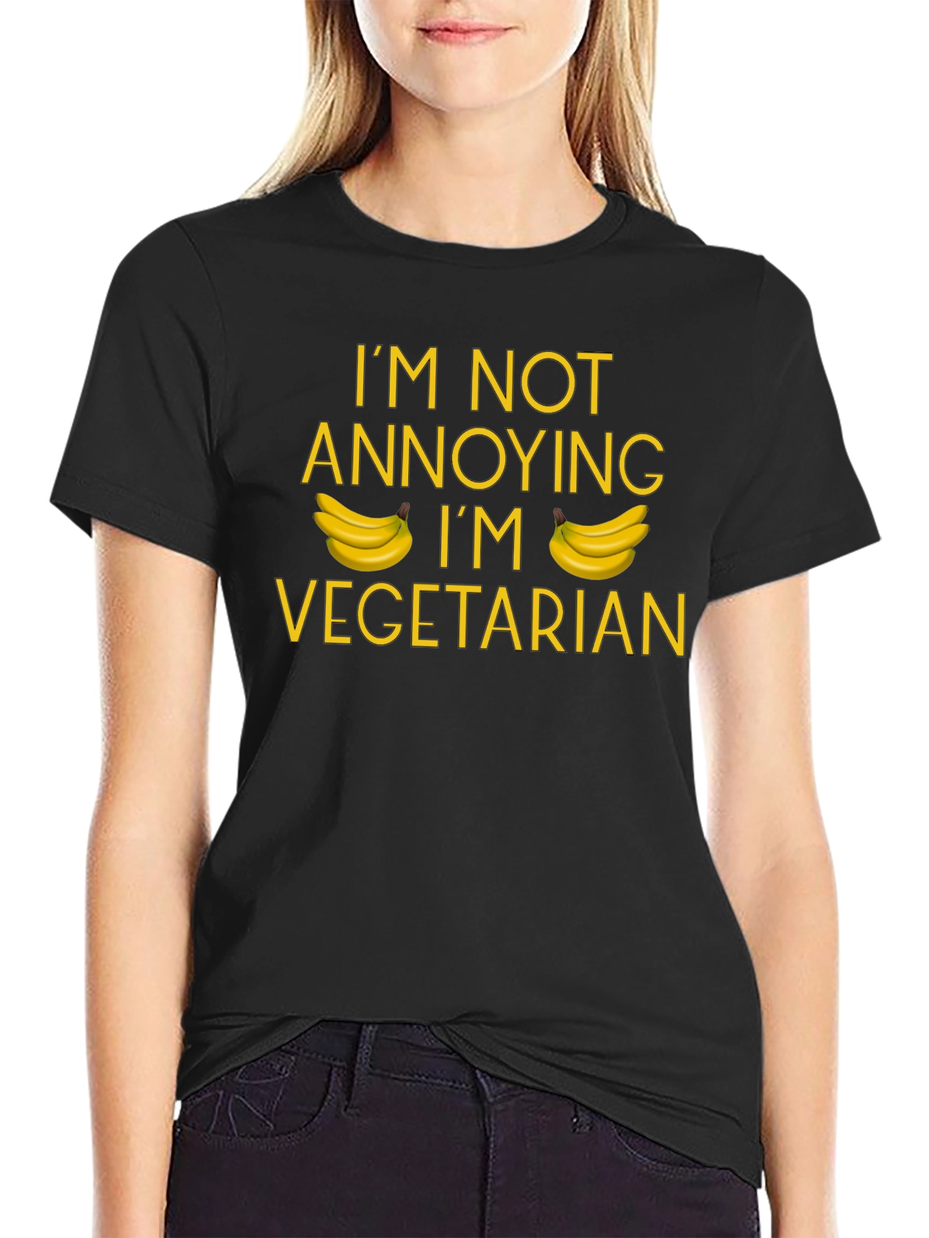 Vegetarian Banana T-Shirt: Not Annoying Just Veggie!