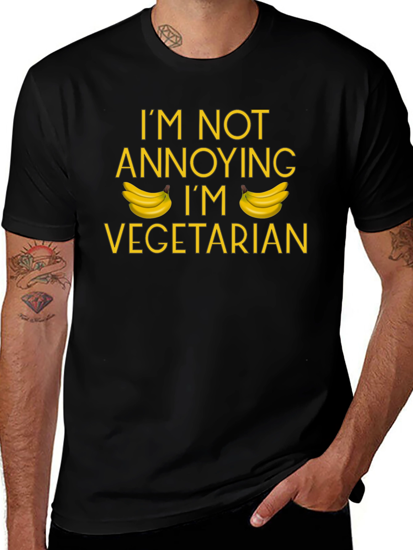 Vegetarian Banana T-Shirt: Not Annoying Just Veggie!