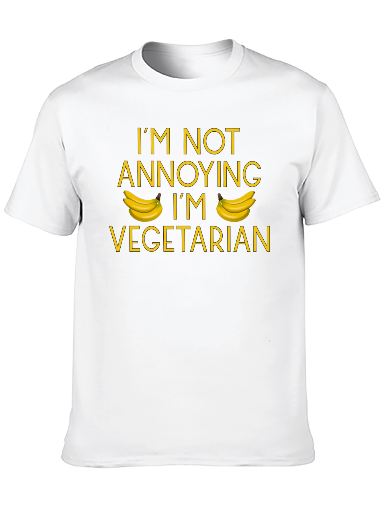 Vegetarian Banana T-Shirt: Not Annoying Just Veggie!