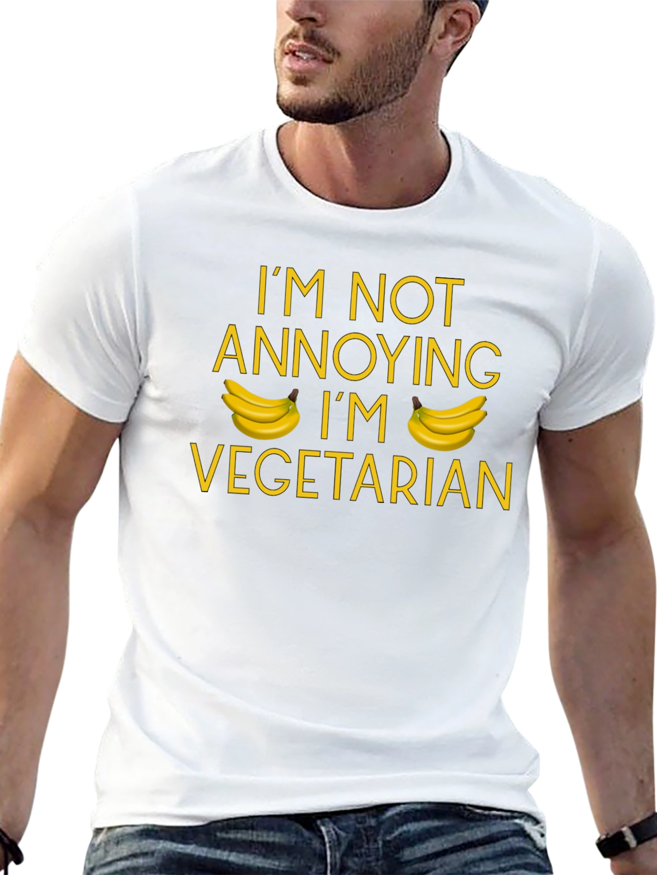 Vegetarian Banana T-Shirt: Not Annoying Just Veggie!