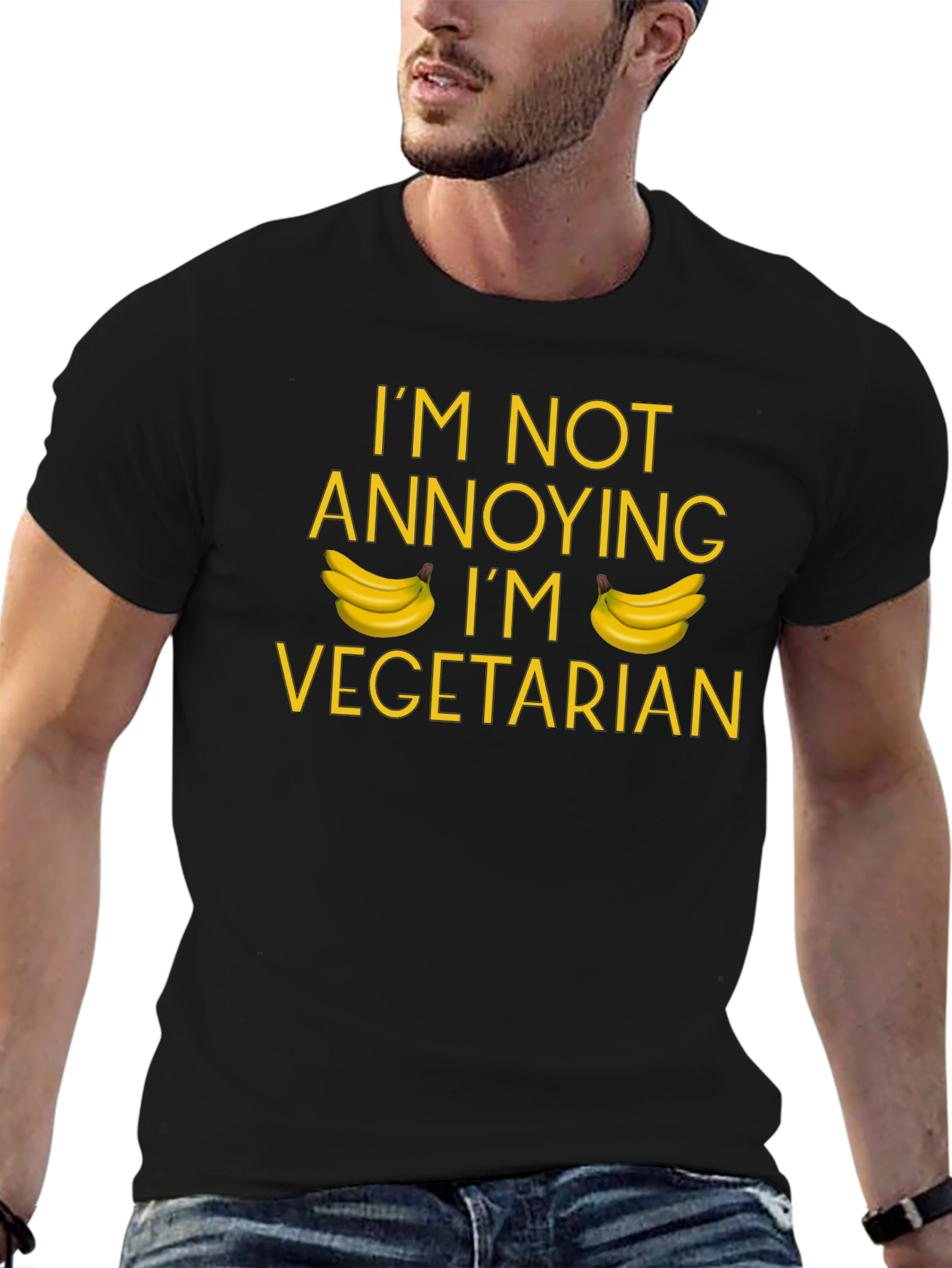 Vegetarian Banana T-Shirt: Not Annoying Just Veggie!