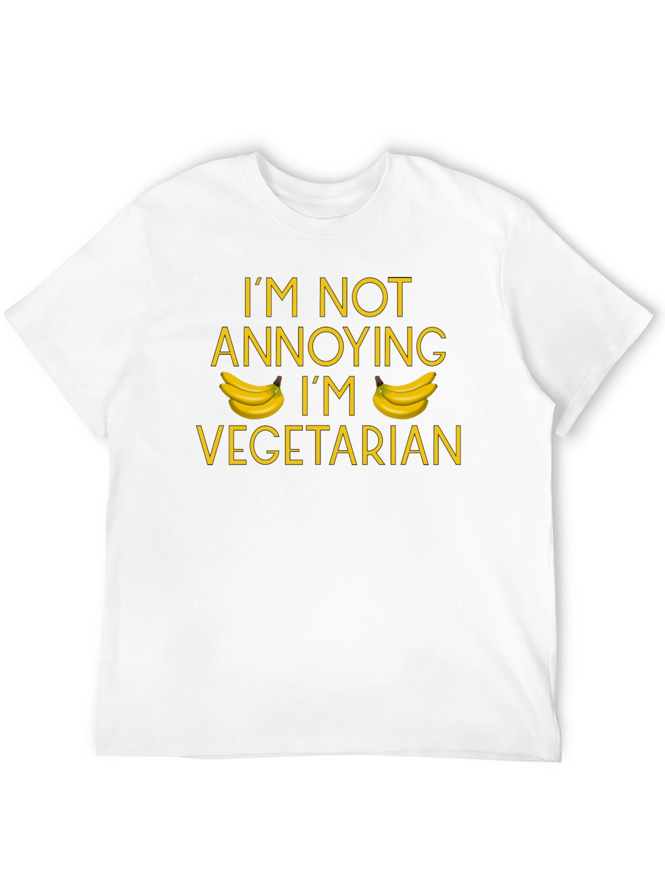 Vegetarian Banana T-Shirt: Not Annoying Just Veggie!