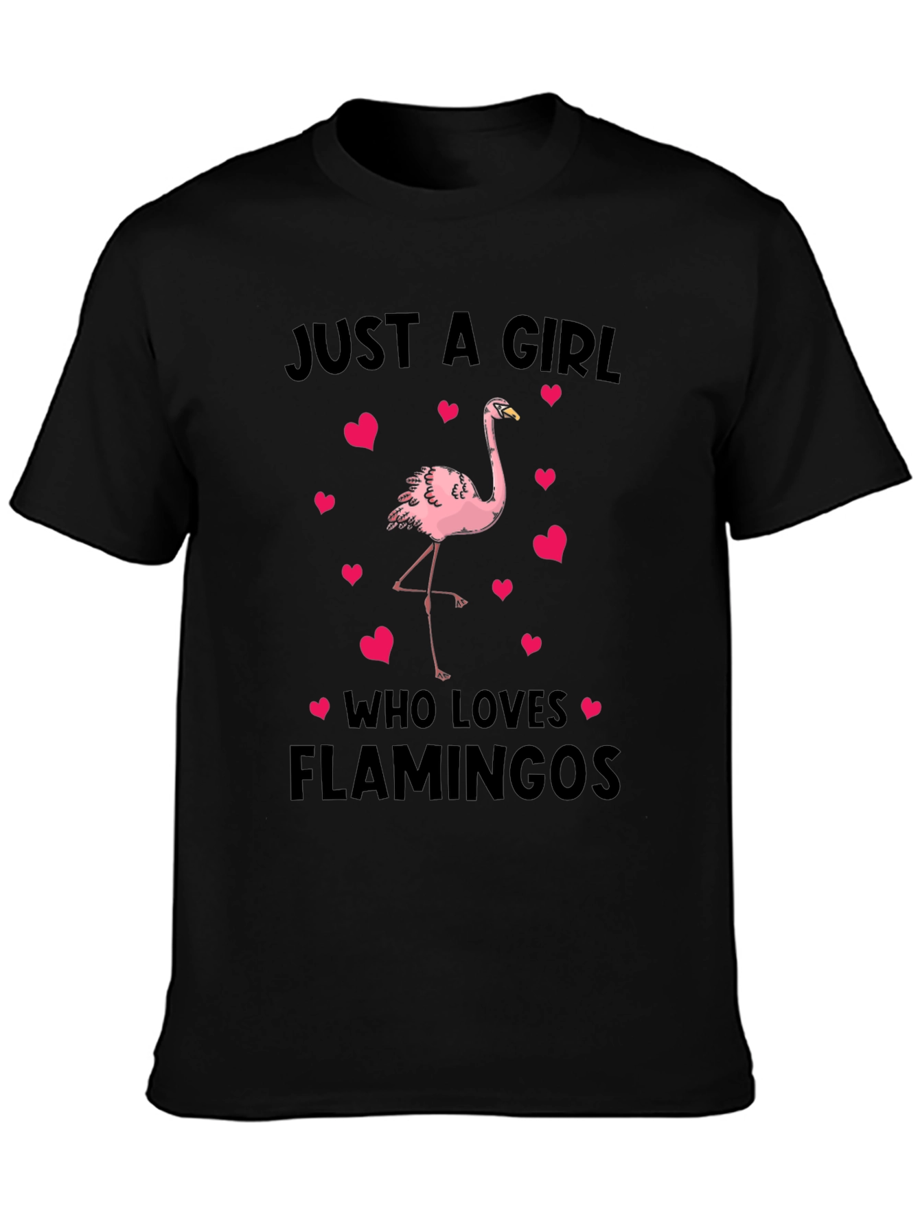 Just A Girl Who Loves Flamingos T-Shirt