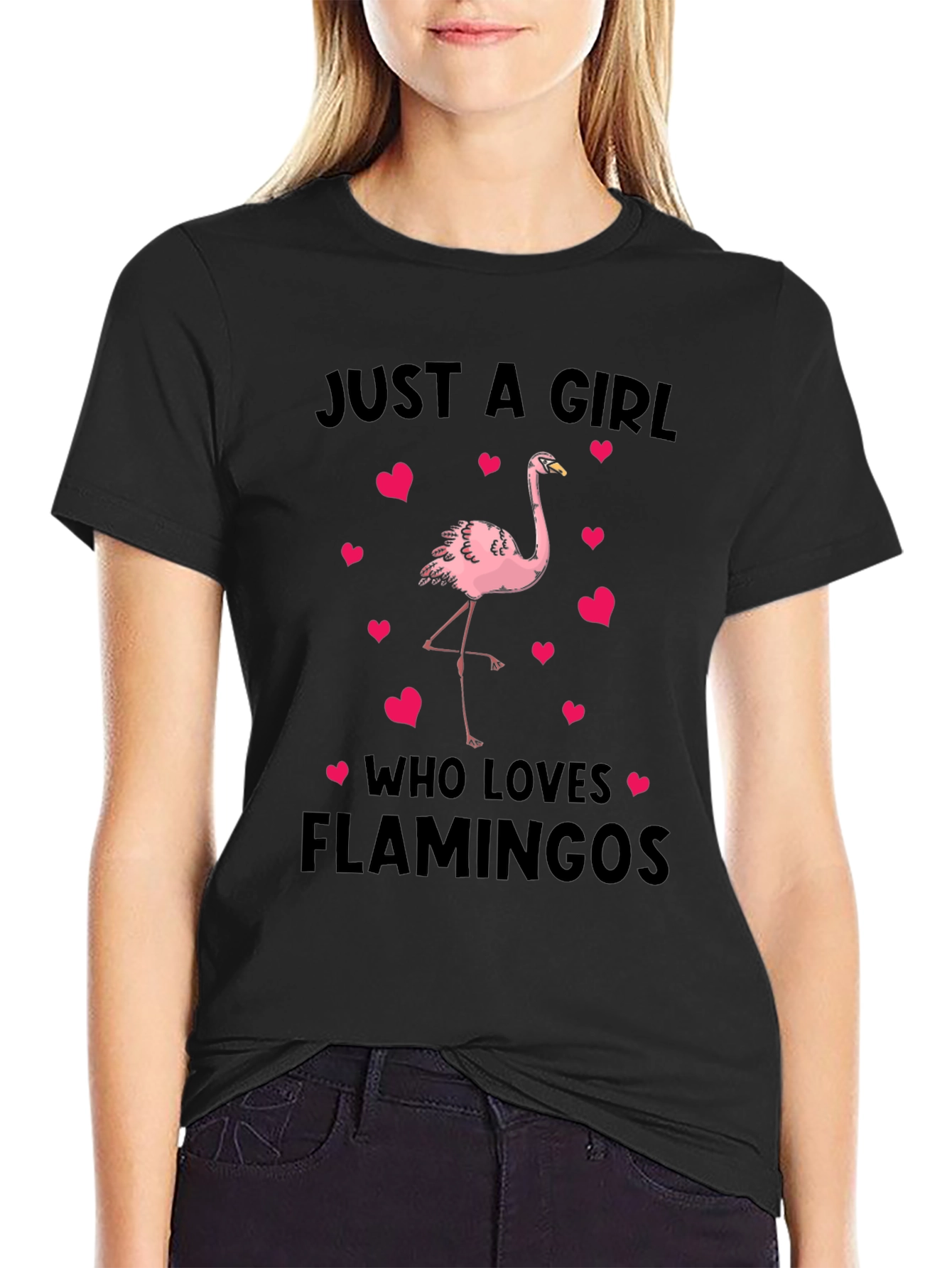 Just A Girl Who Loves Flamingos T-Shirt