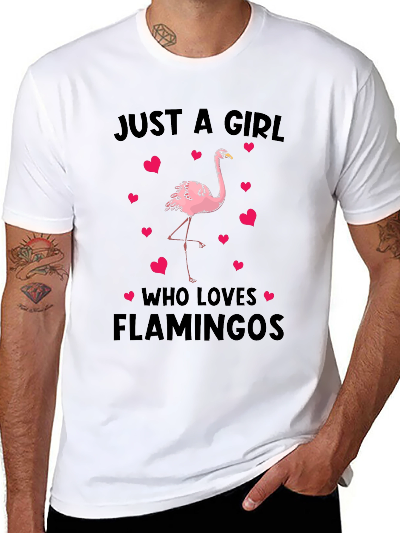 Just A Girl Who Loves Flamingos T-Shirt