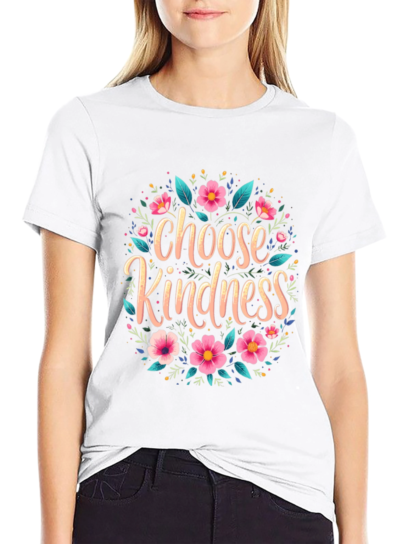 Choose Kindness Floral Graphic Tee