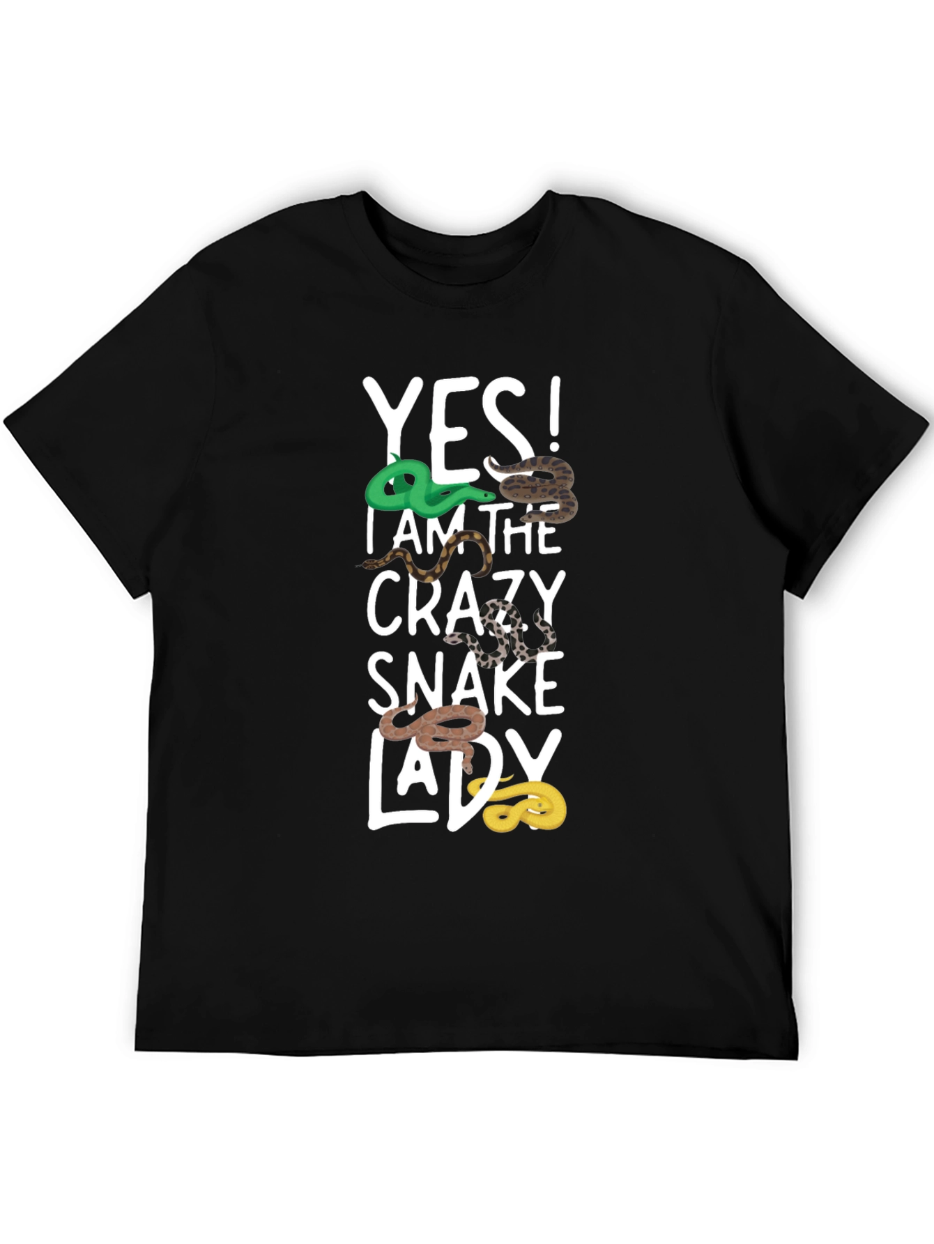 Crazy Snake Lady T-Shirt - Unique Reptile Lover Tee